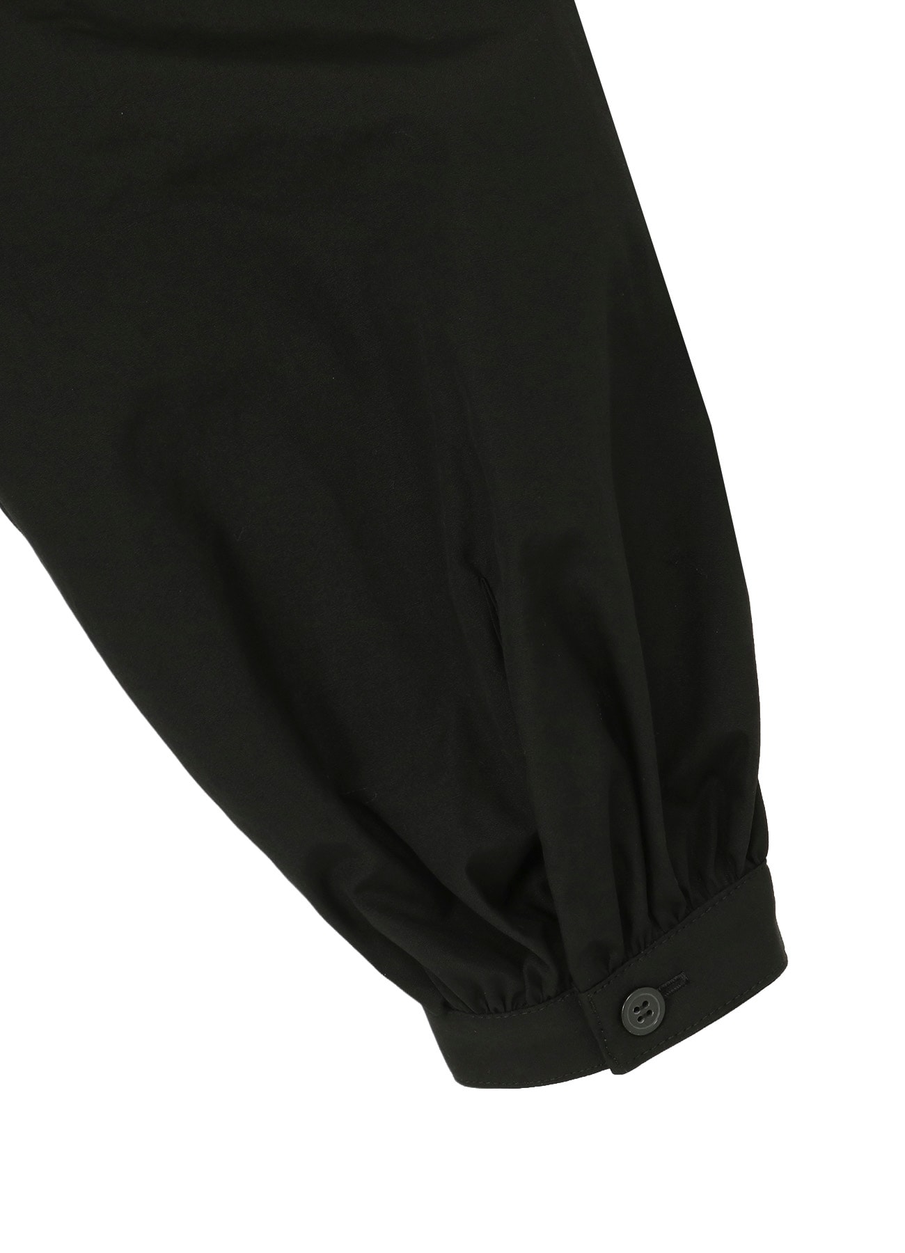 COTTON BROAD GATHER SLEEVE STAND BLOUSE