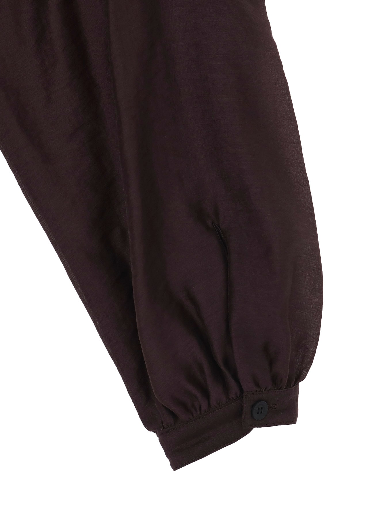 LY/NY LAWN GATHER SLEEVE STAND BLOUSE