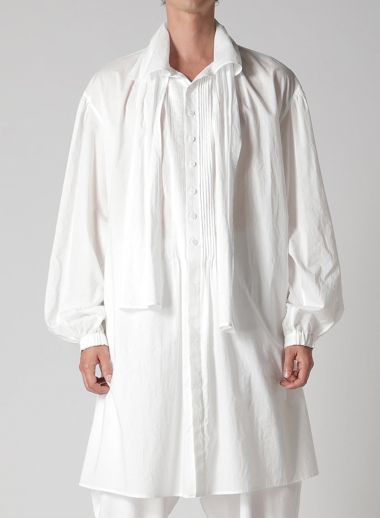 60/ LAWN LONG SCARF BLOUSE