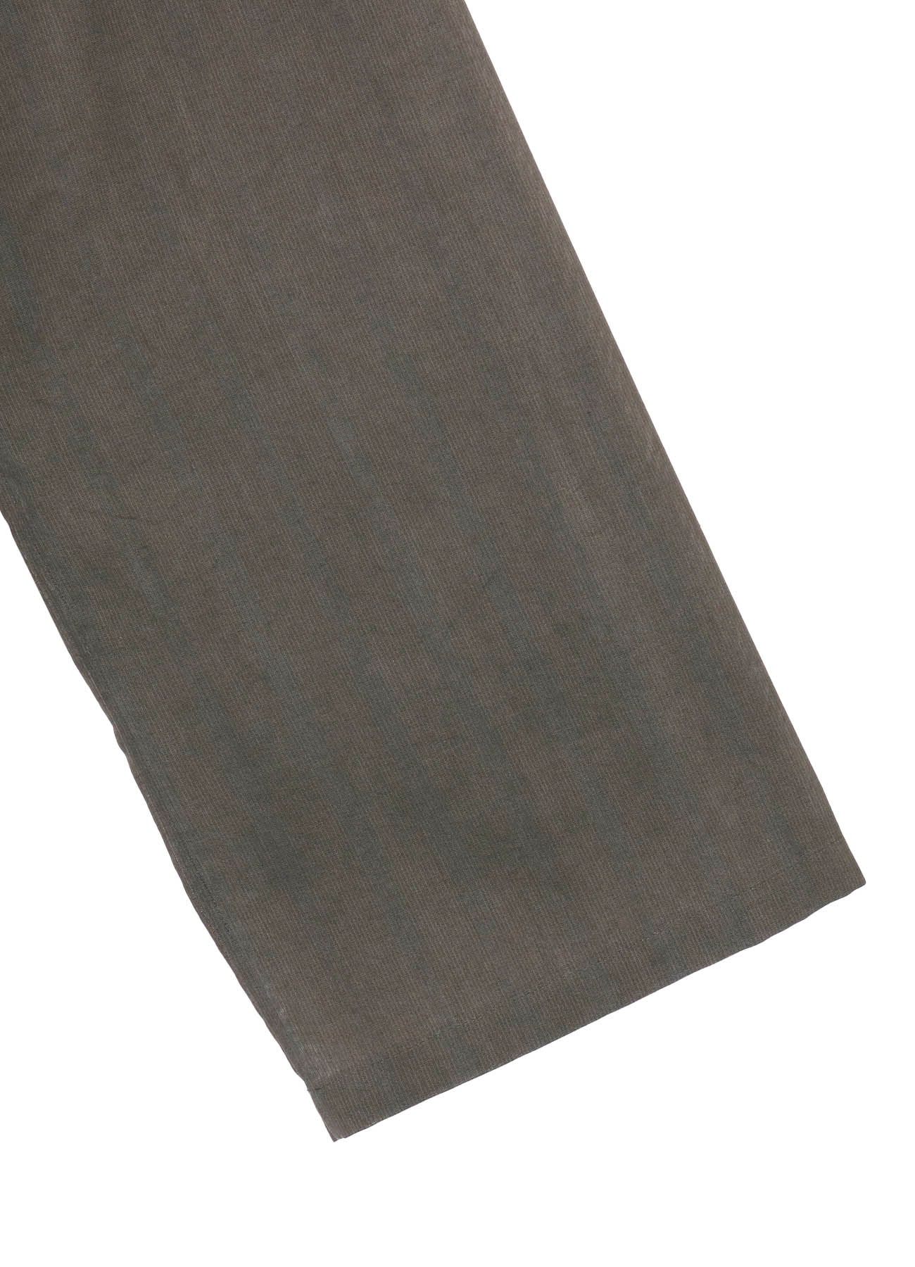 COTTON LAWN INK DYED GUESSETED STRING COLLAR BLOUSE