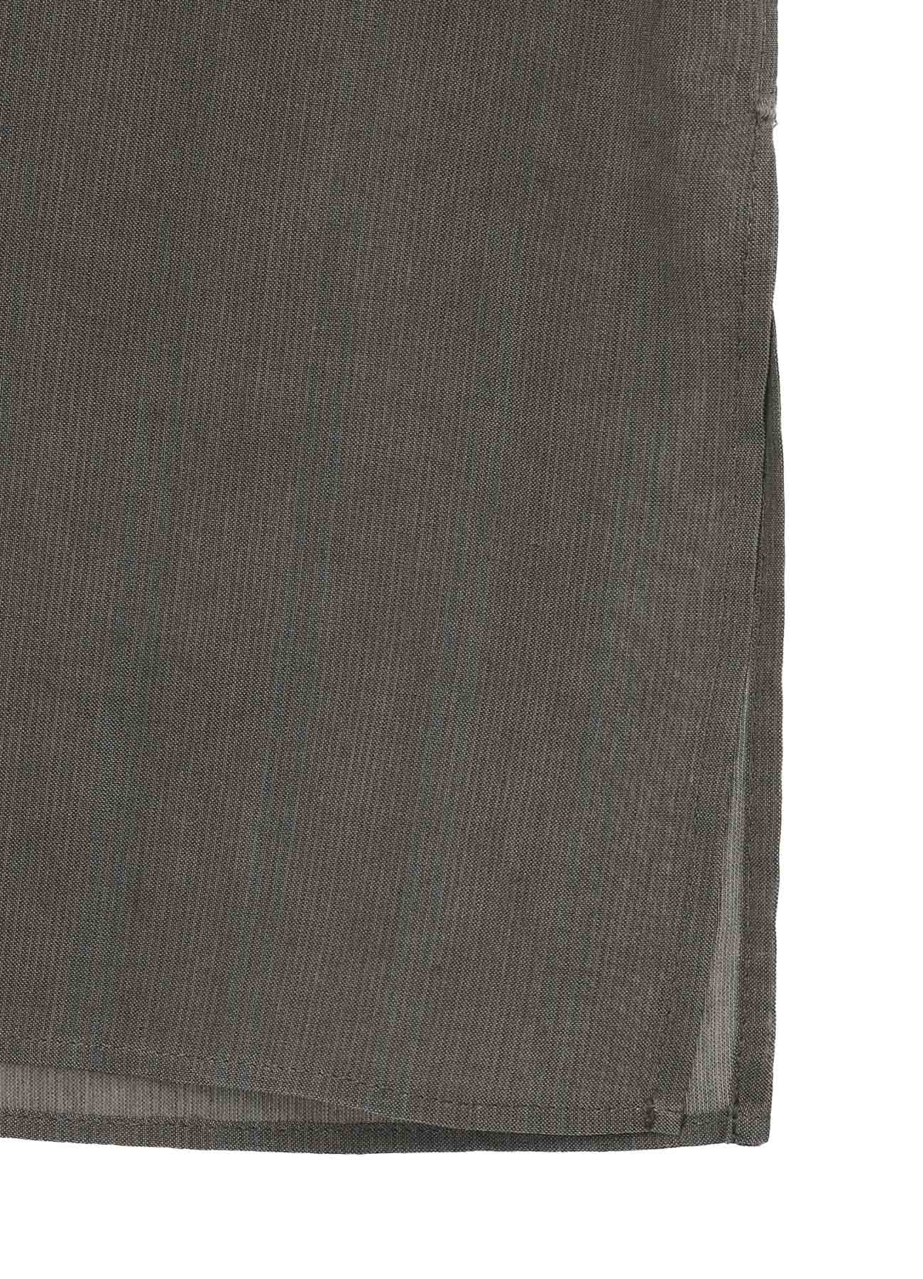 COTTON LAWN INK DYED GUESSETED STRING COLLAR BLOUSE