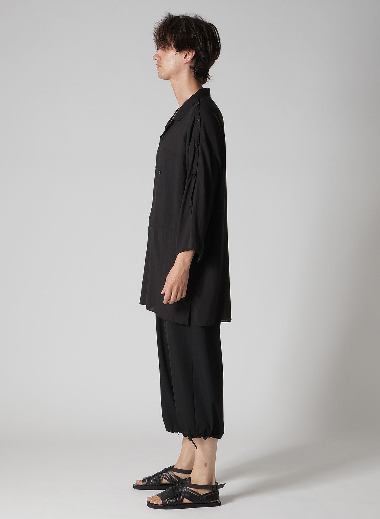 CELLULOSE LAWN SHOULDER OPNED BLOUSE