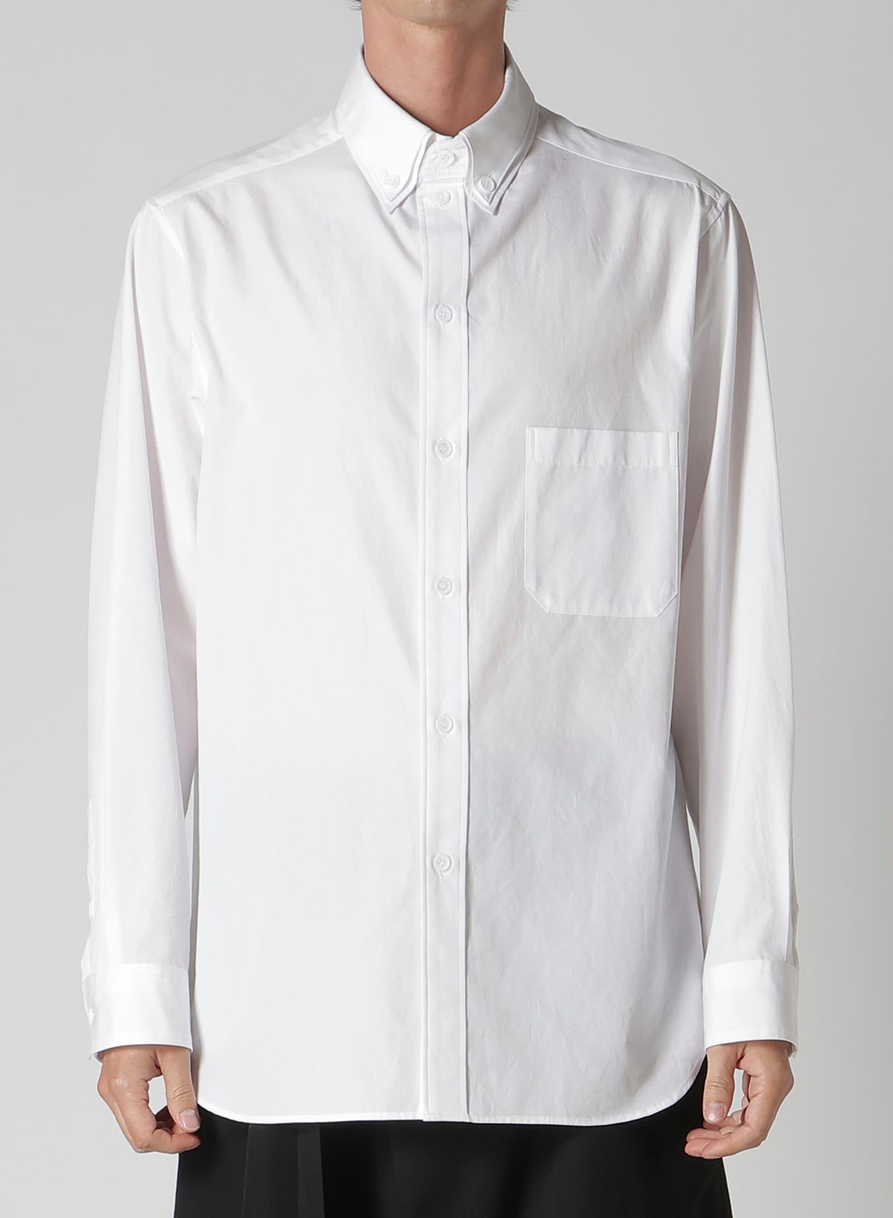 COTTON BROAD DOUBLE COLLAR BLOUSE