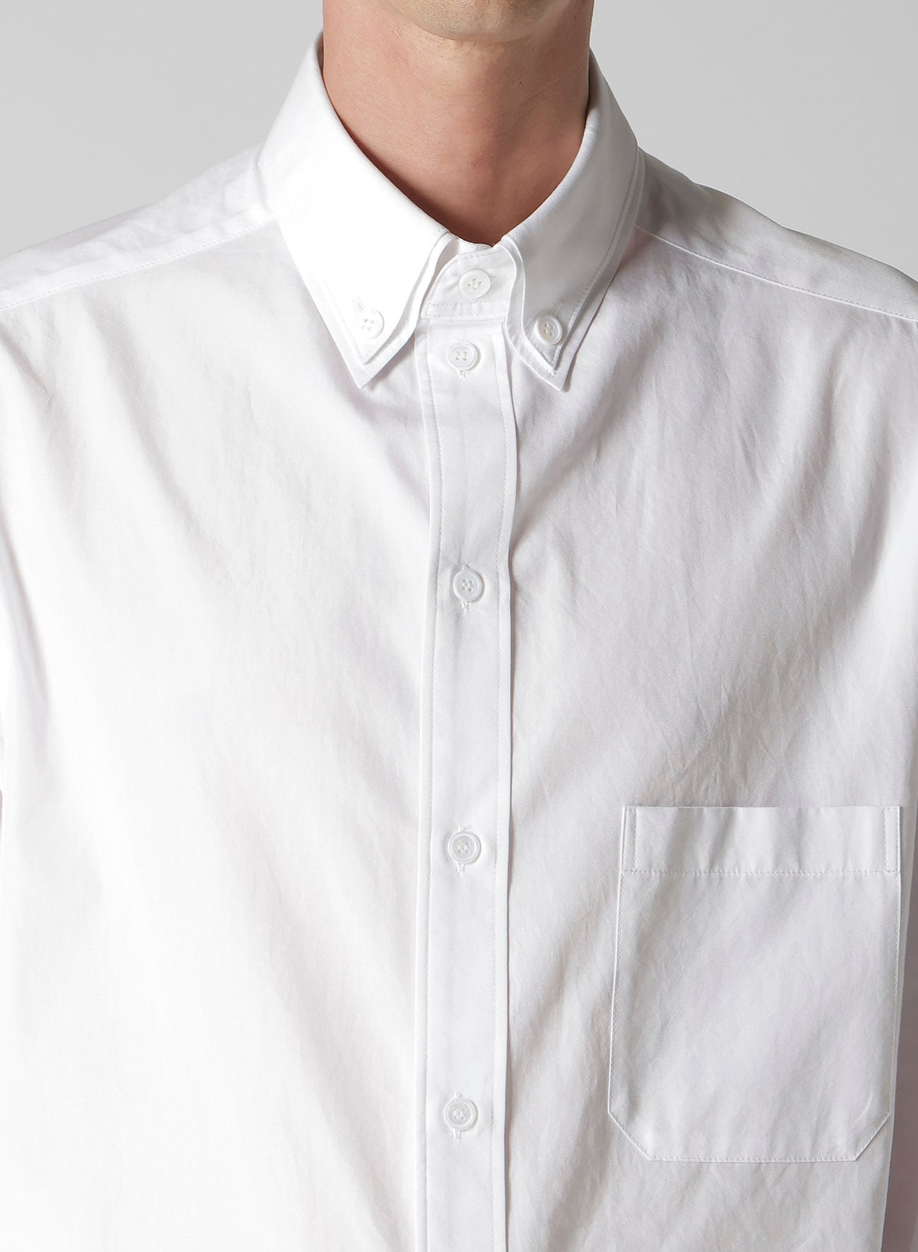 COTTON BROAD DOUBLE COLLAR BLOUSE