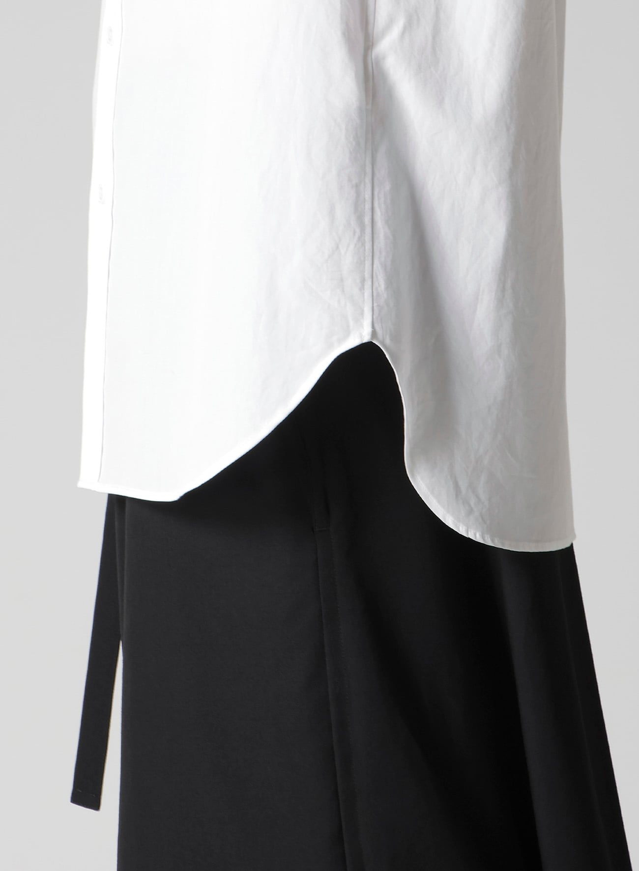 COTTON BROAD DOUBLE COLLAR BLOUSE