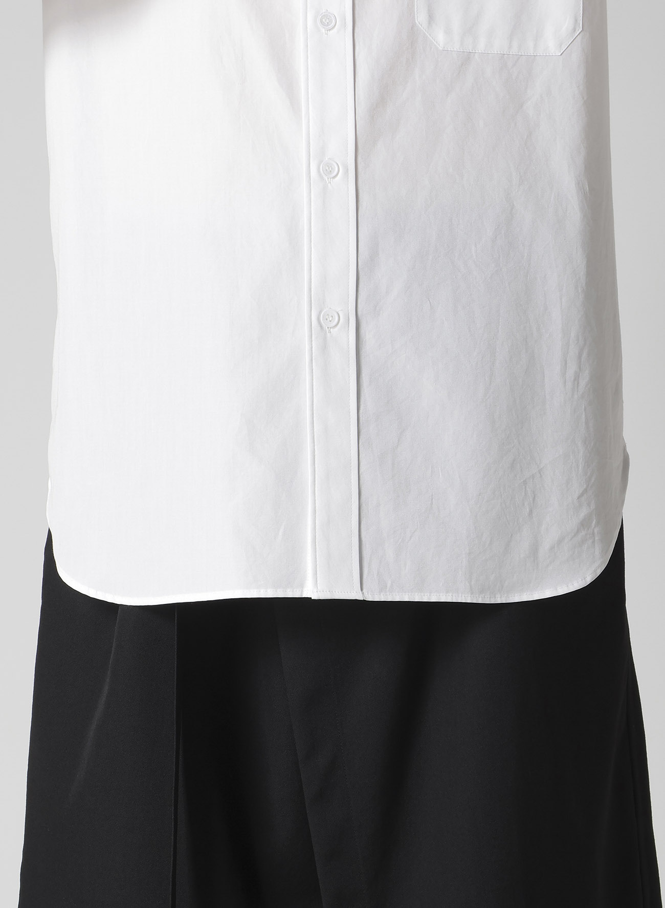 COTTON BROAD DOUBLE COLLAR BLOUSE