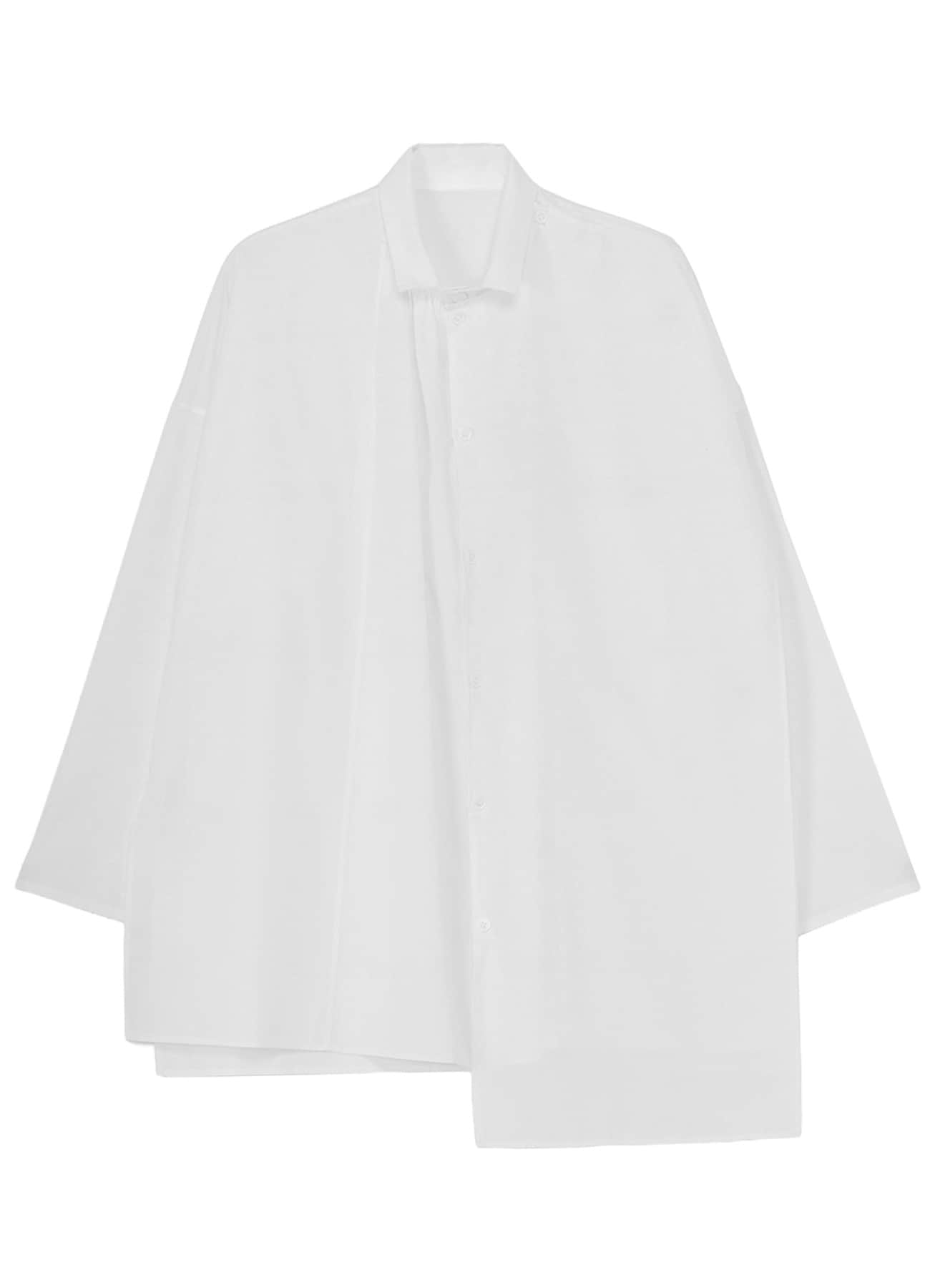 COTTON BROAD GATHER DOUBLE BLOUSE