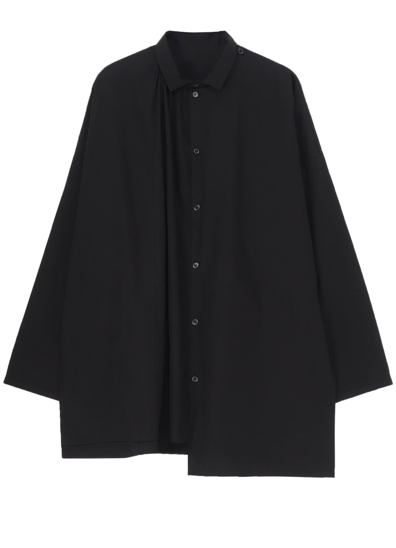 COTTON BROAD GATHER DOUBLE BLOUSE