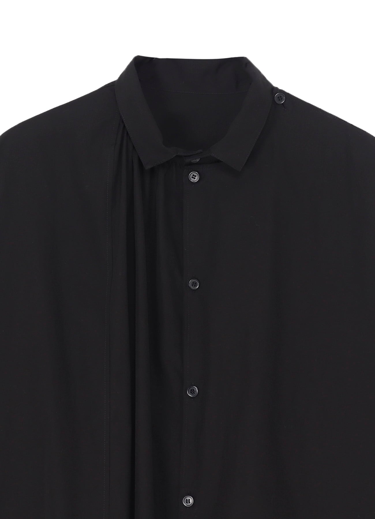 COTTON BROAD GATHER DOUBLE BLOUSE