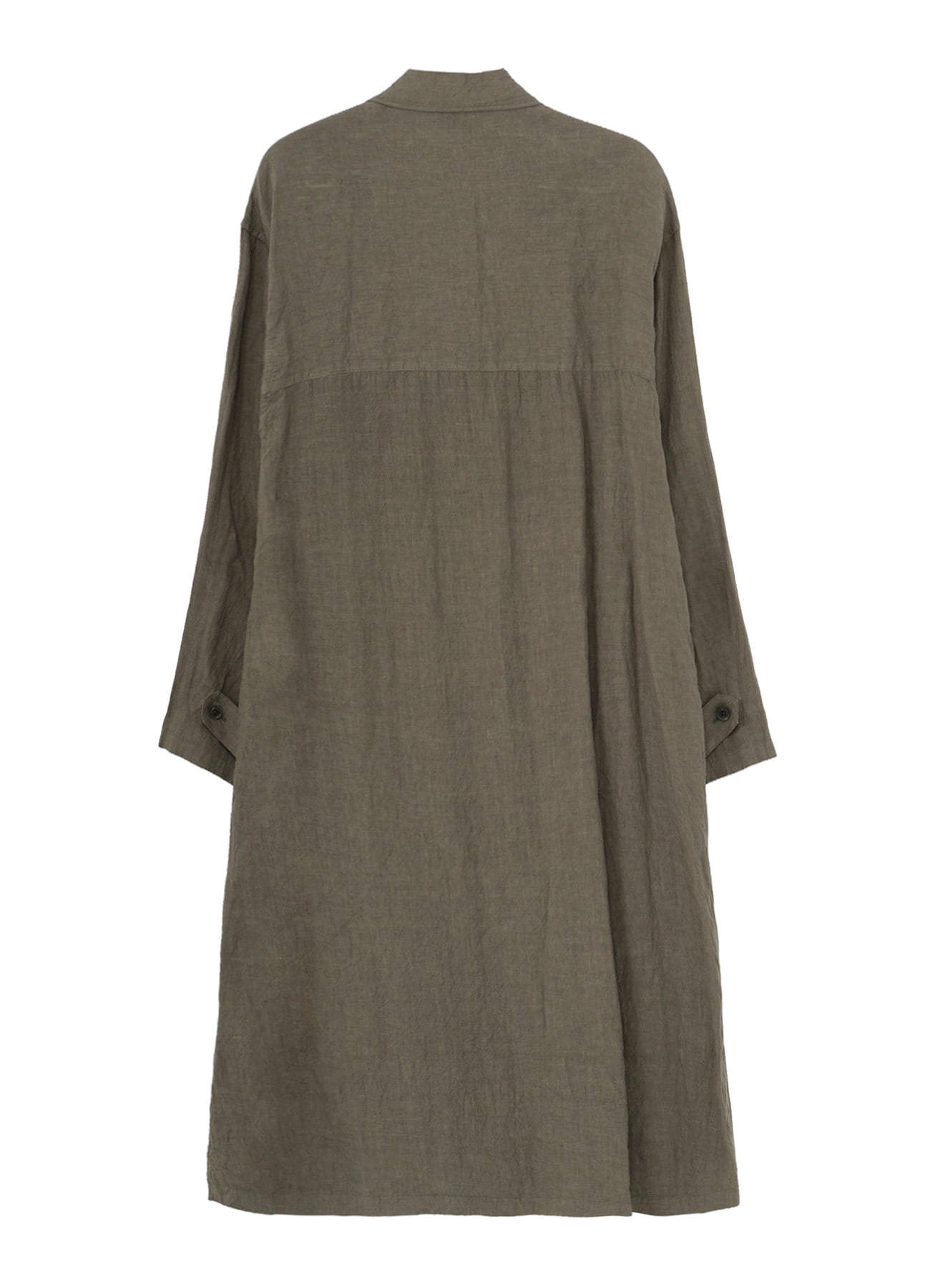 GARMENT-DYED LINEN SHIRT COAT