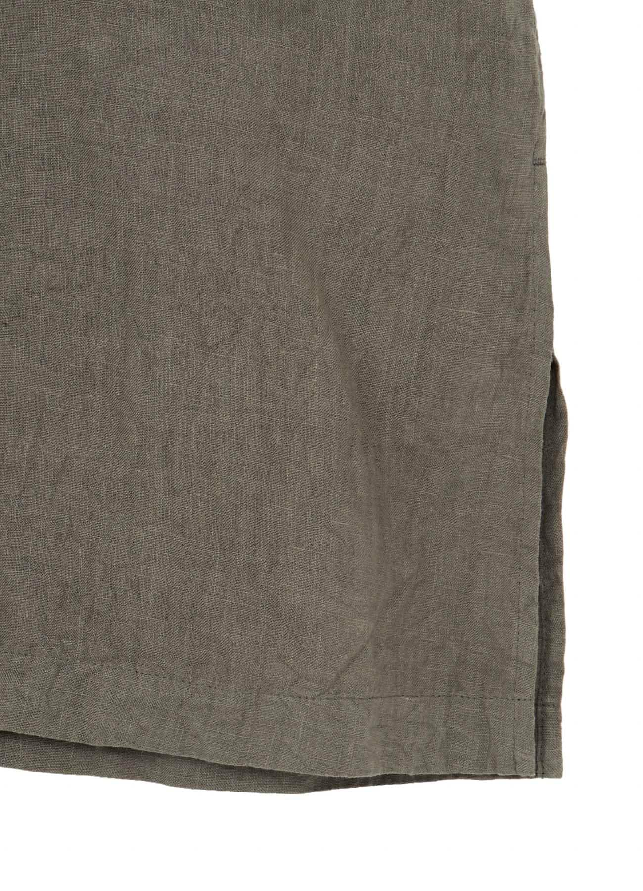 GARMENT-DYED LINEN SHIRT COAT