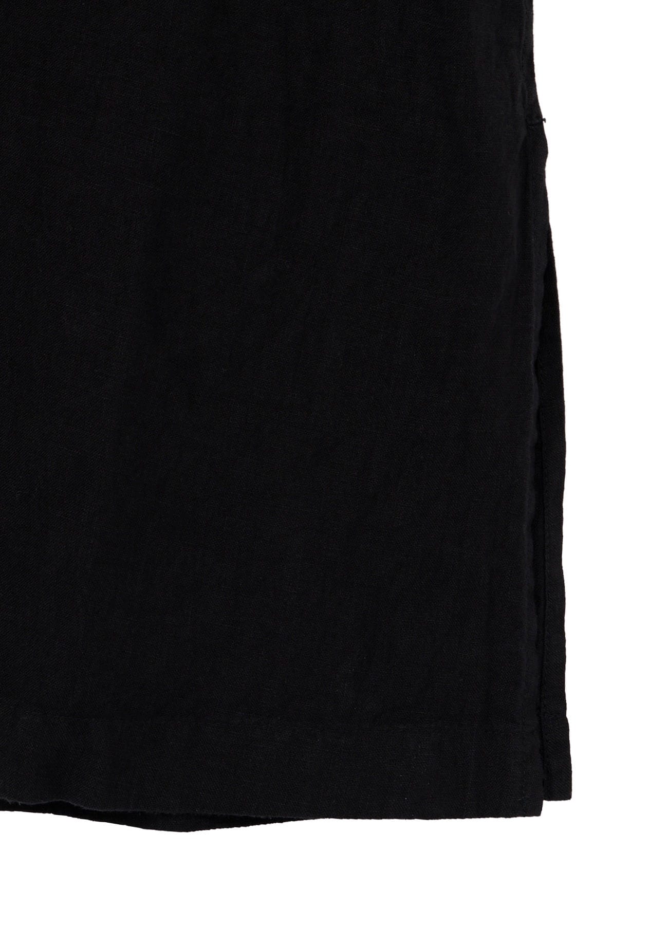 GARMENT-DYED LINEN SHIRT COAT(M Black): Yohji Yamamoto POUR HOMME