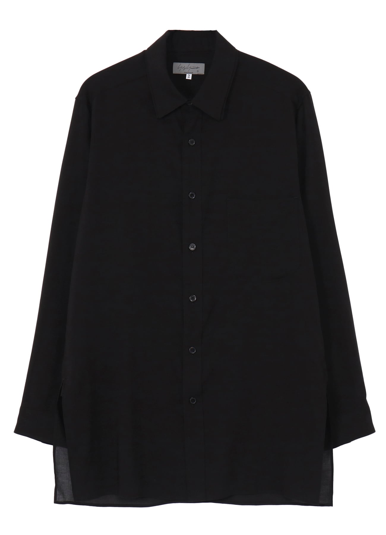 CELLULOSE LAWN DOUBLE COLLAR BLOUSE