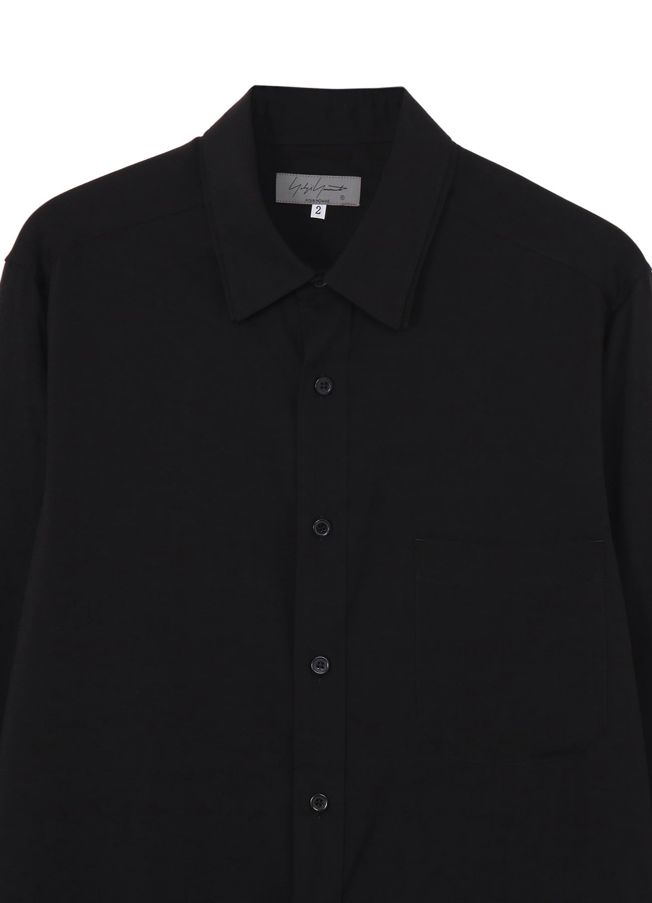 CELLULOSE LAWN DOUBLE COLLAR BLOUSE