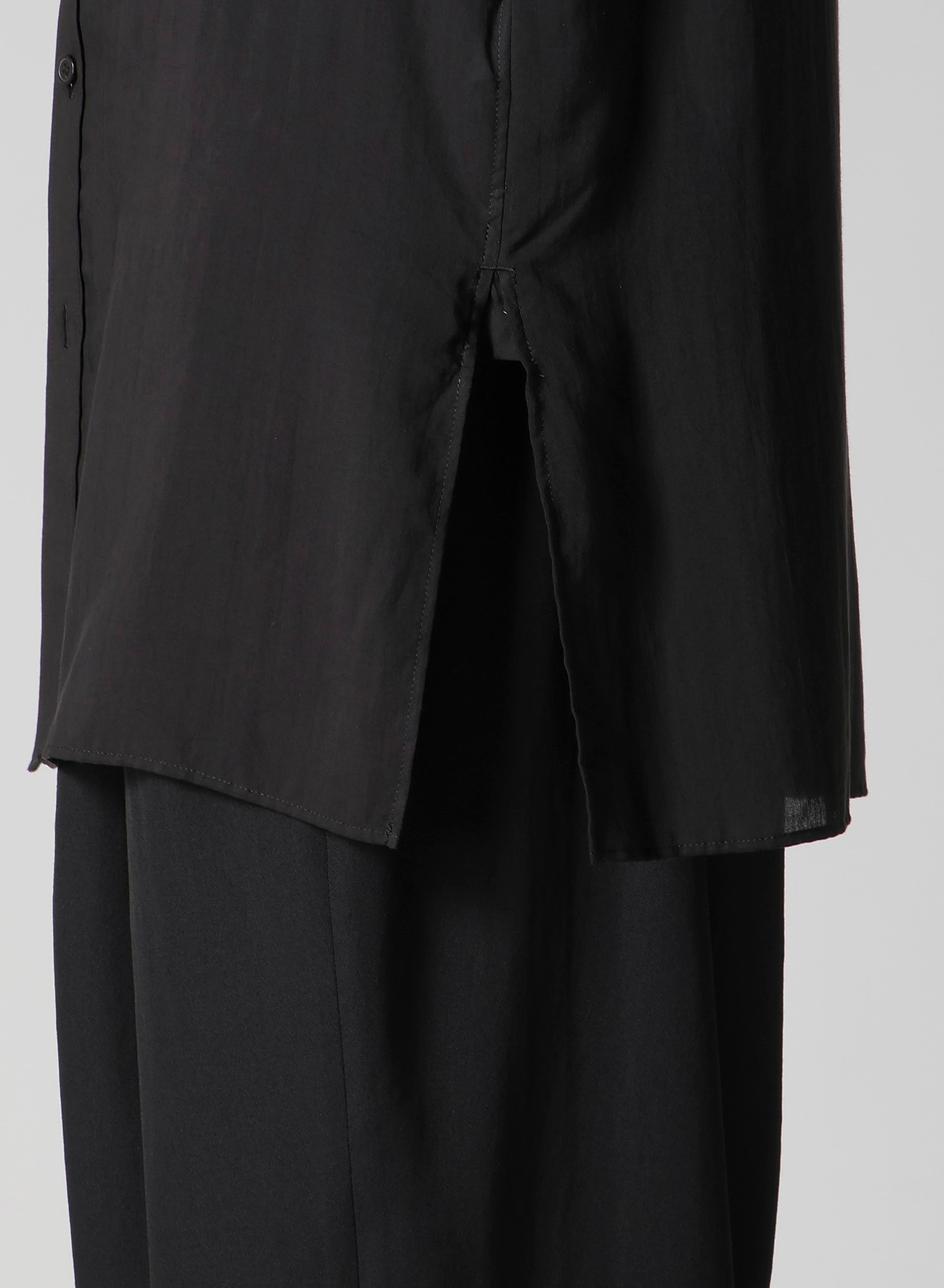 CELLULOSE LAWN DOUBLE COLLAR BLOUSE