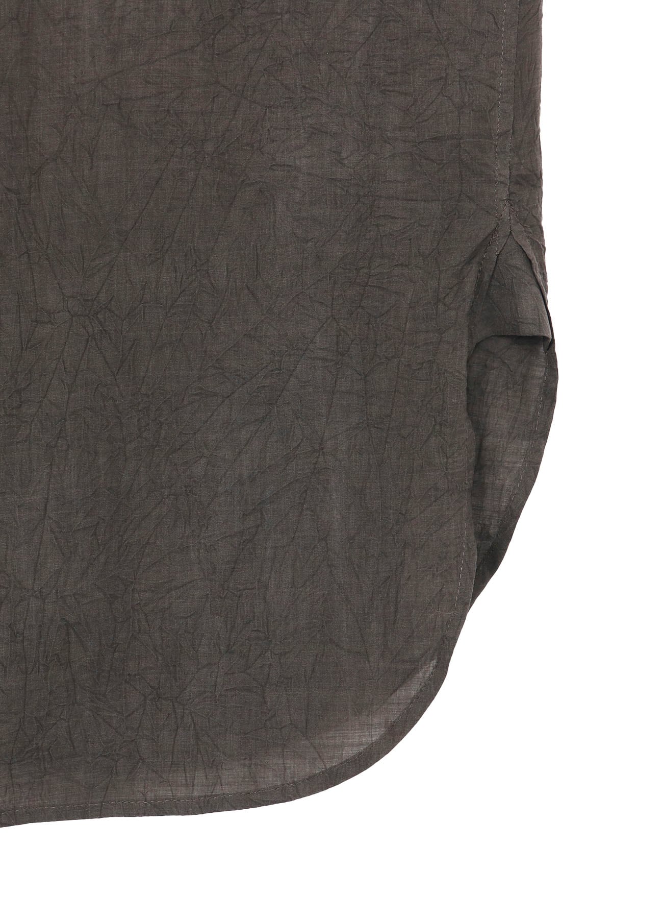 CELLULOSE LAWN INK DYED RUFFED SPARE COLLAR BLOUSE