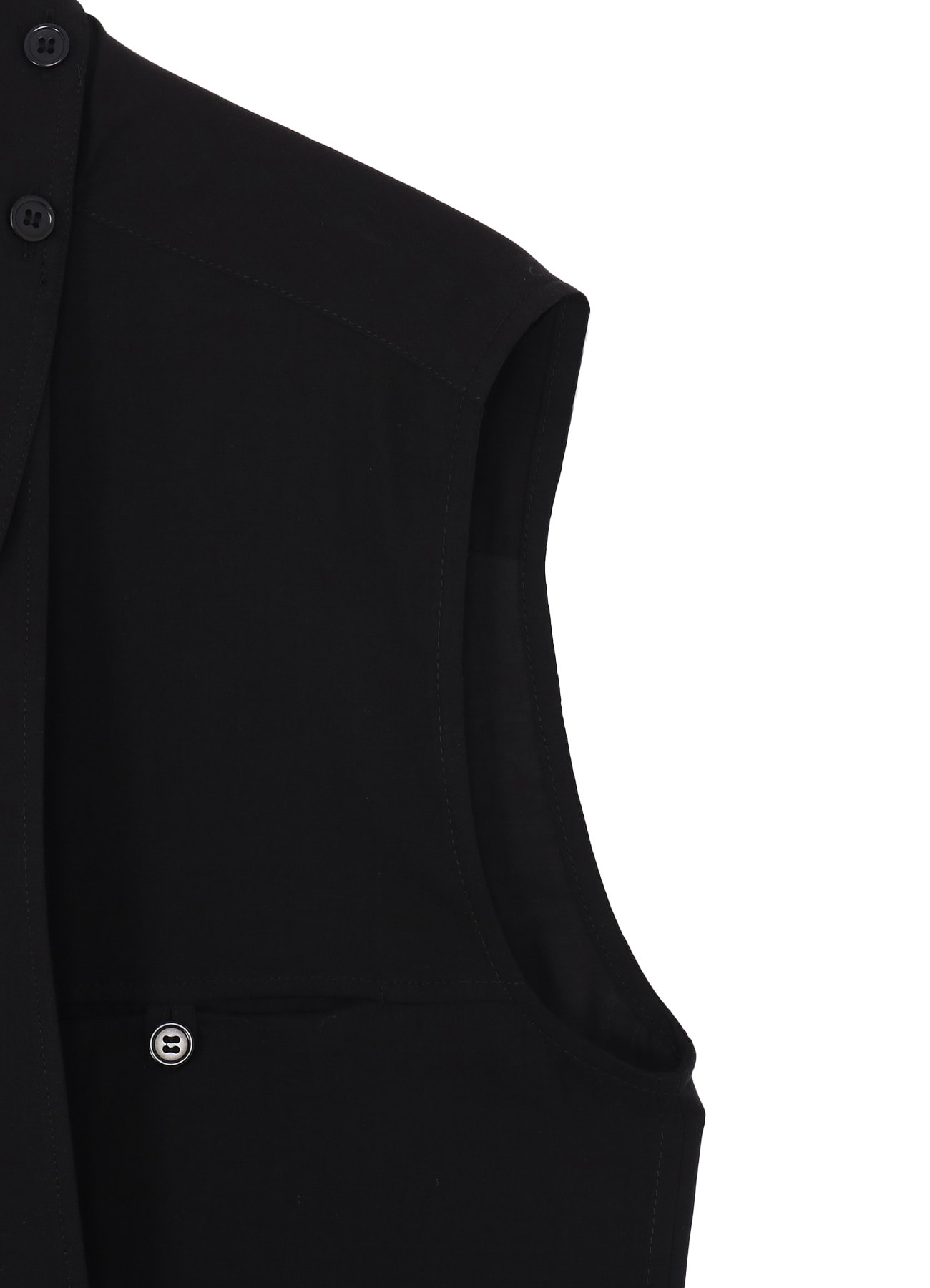 CELLULOSE LAWN RUFFED SPARE COLLAR BLOUSE