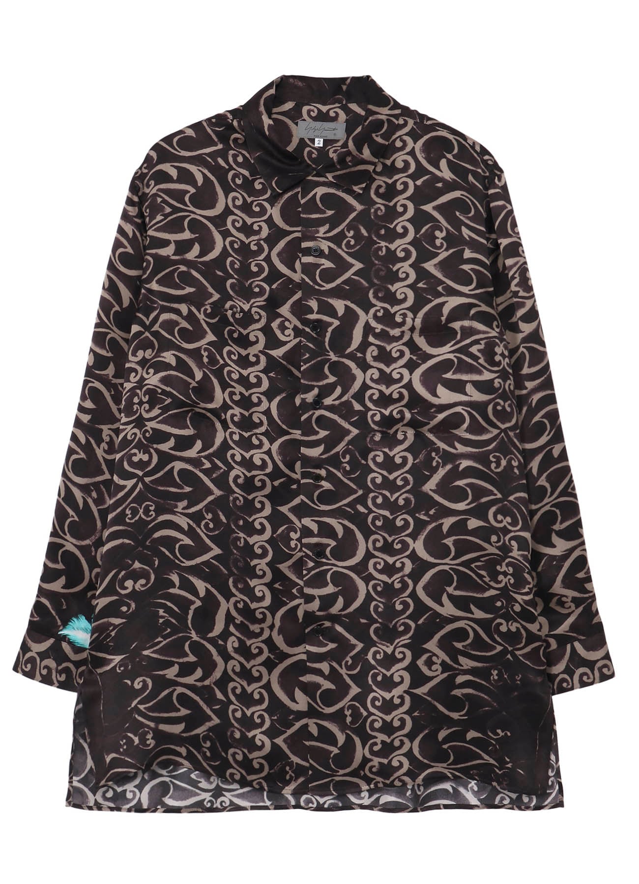 BROTHER SILK BLOUSE SKULL02