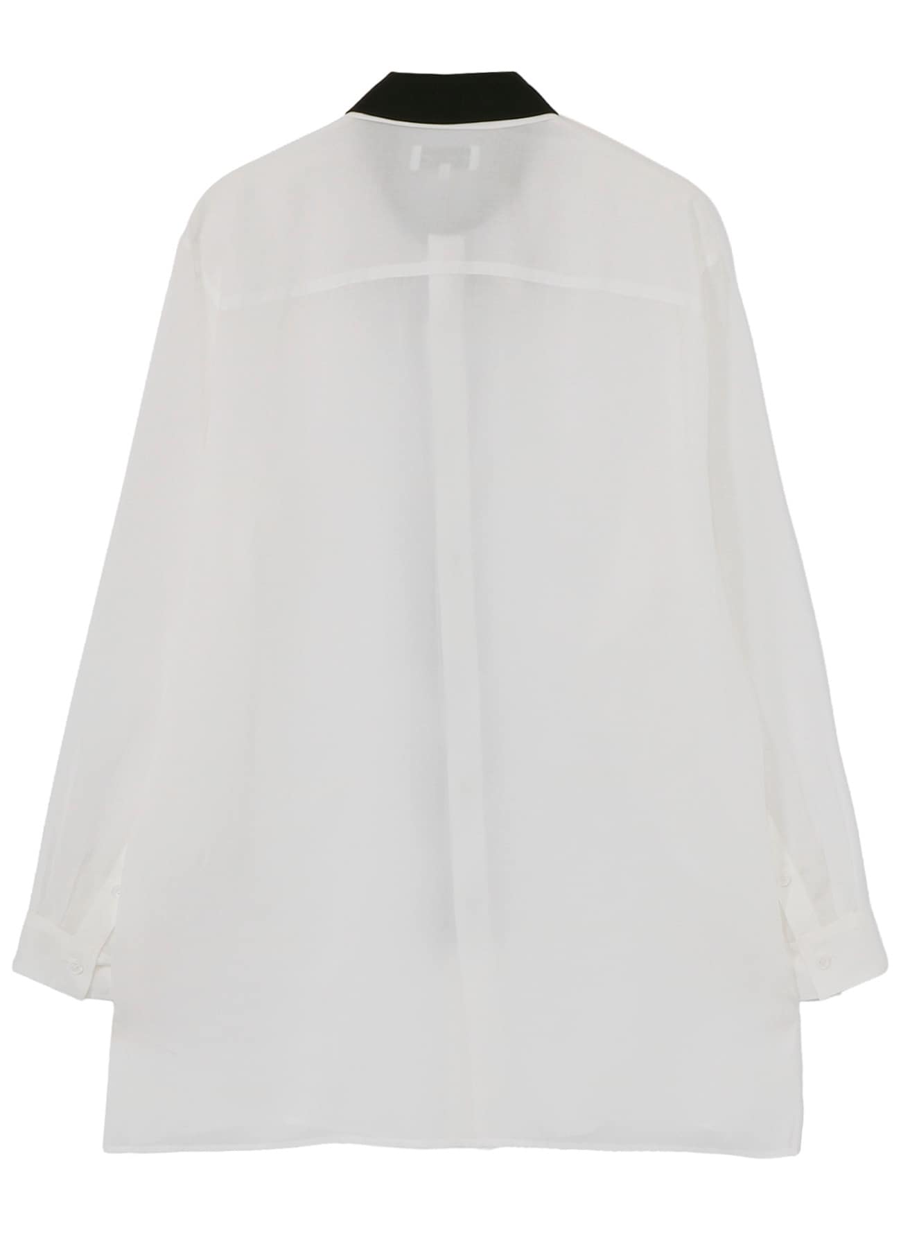 CELLULOSE LAWN DOUBLE COLLAR BLOUSE