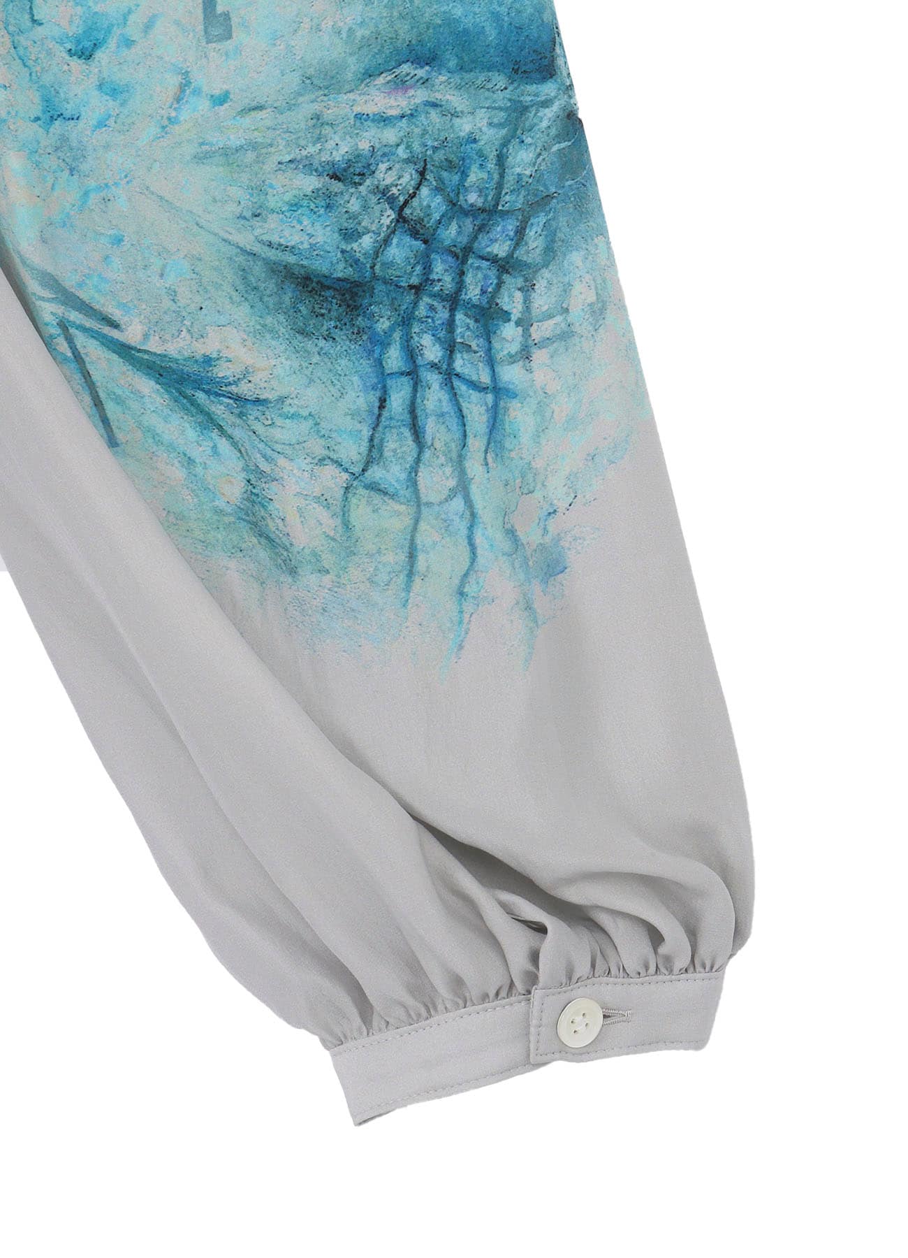 <PIECE UNIQUE/AOYAMA>SEA MOTIF FRILLED GATHER BLOUSE