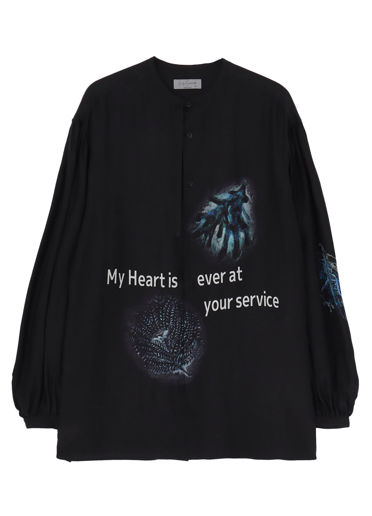 <PIECE UNIQUE/AOYAMA>CORAL MESSAGE  PRINTED BLOUSE