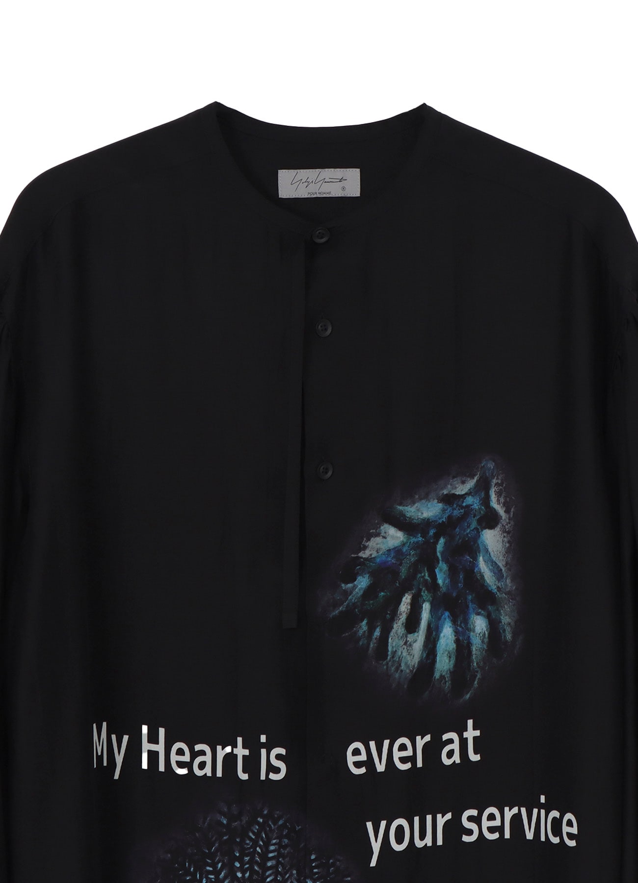 <PIECE UNIQUE/AOYAMA>CORAL MESSAGE  PRINTED BLOUSE