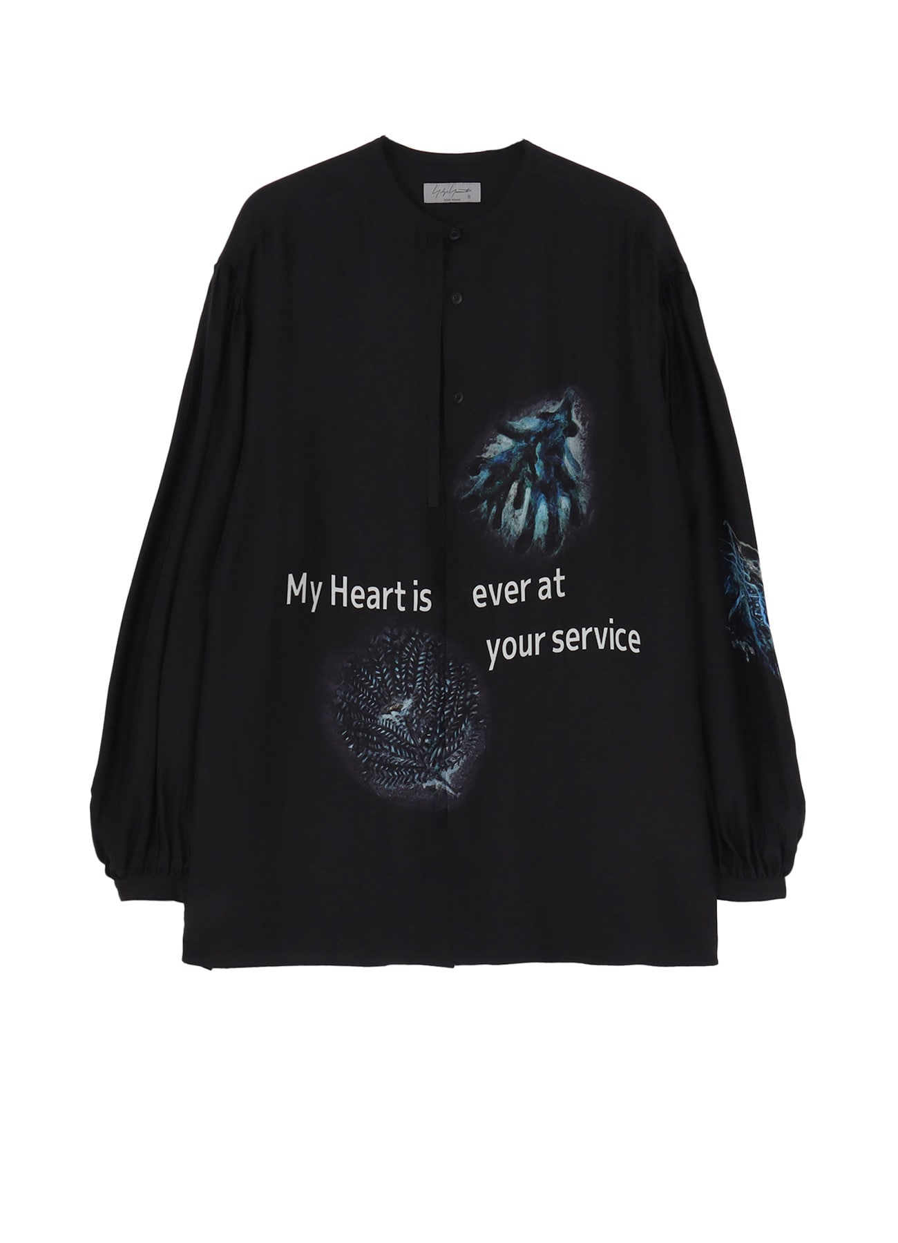 <PIECE UNIQUE/AOYAMA>CORAL MESSAGE  PRINTED BLOUSE