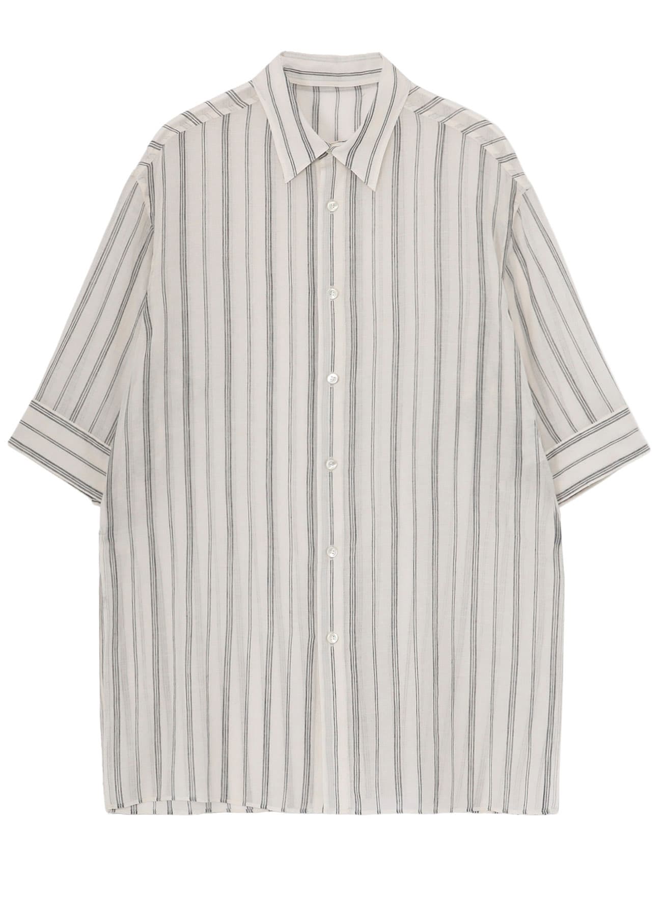 KHADI STRIPE SHORT SLEEVE BLOUSE