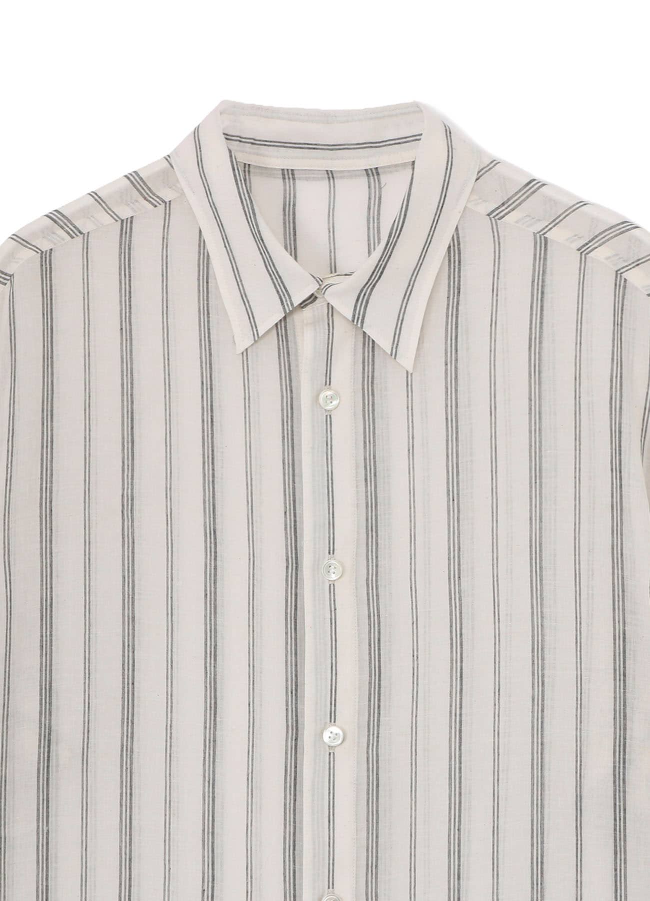 KHADI STRIPE SHORT SLEEVE BLOUSE