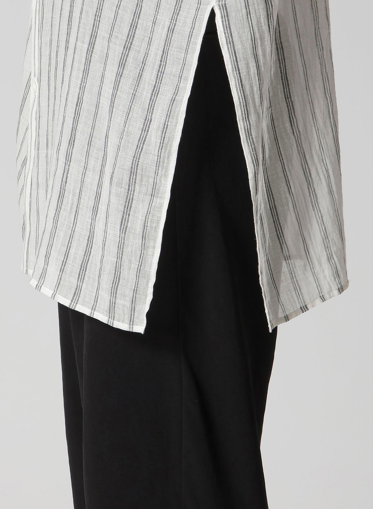 KHADI STRIPE SHORT SLEEVE BLOUSE