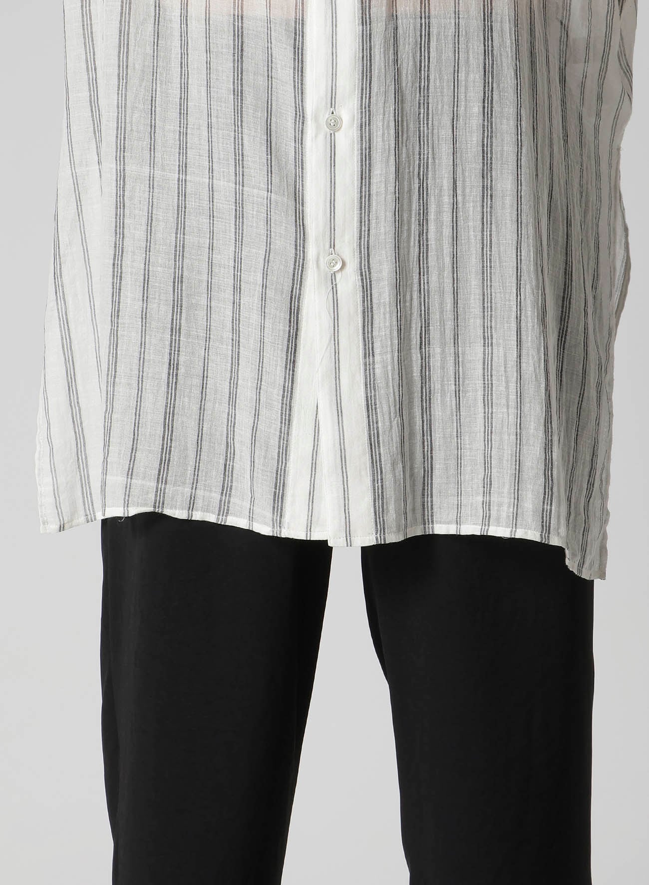 KHADI STRIPE SHORT SLEEVE BLOUSE
