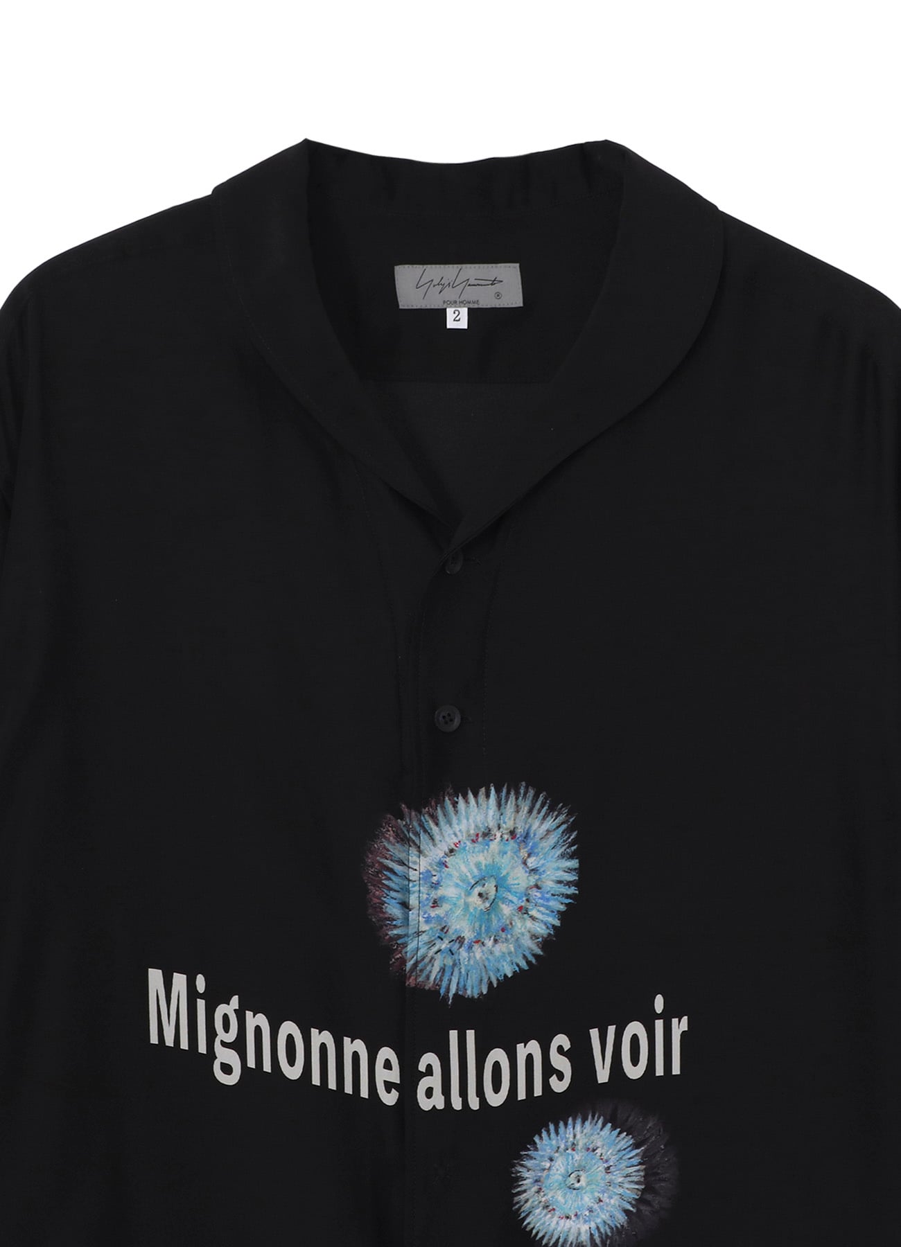 SEA MOTIF SCARF COLLAR BLOUSE