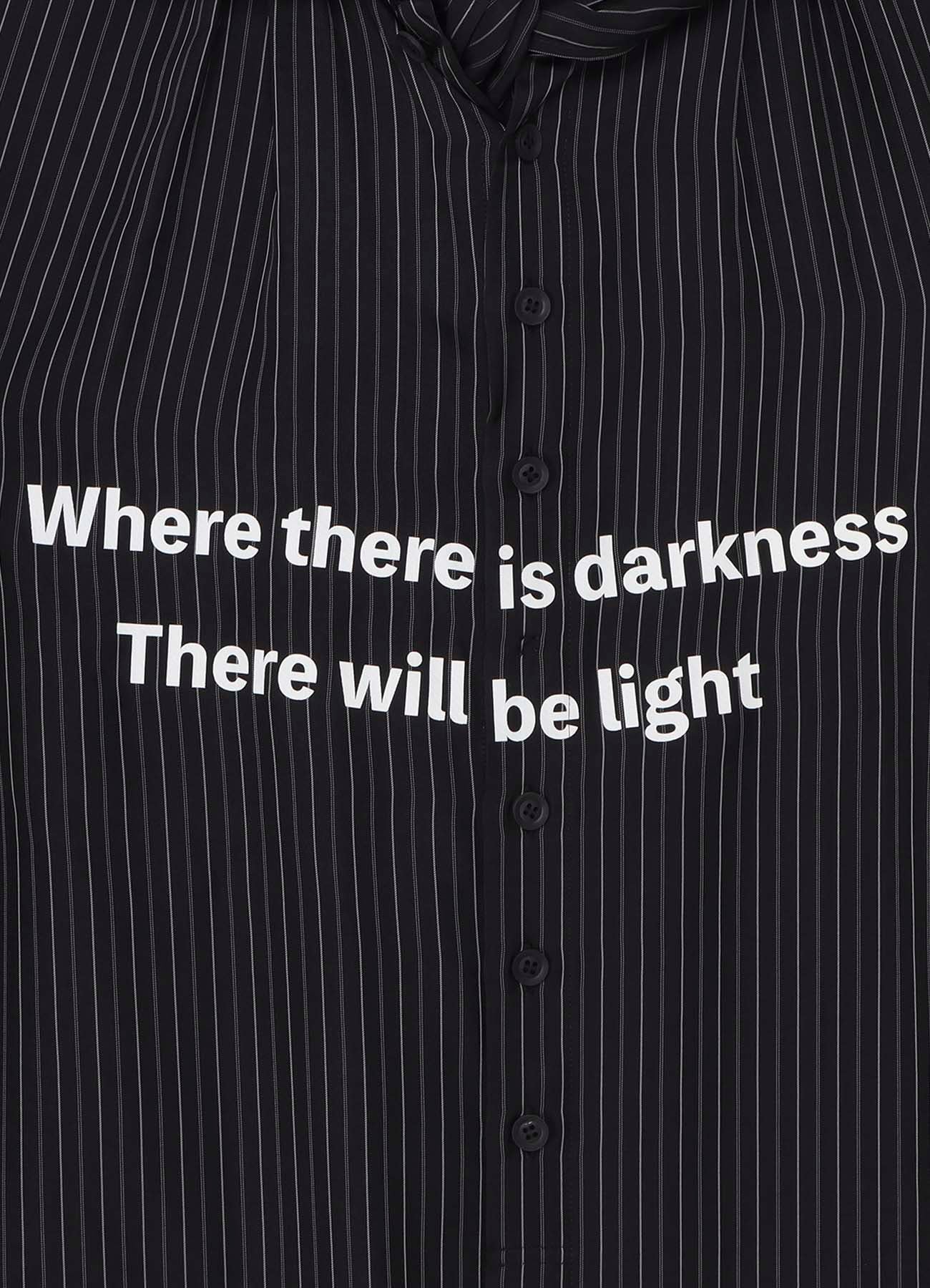 CU ST MESSAGE SCARF BLOUSE