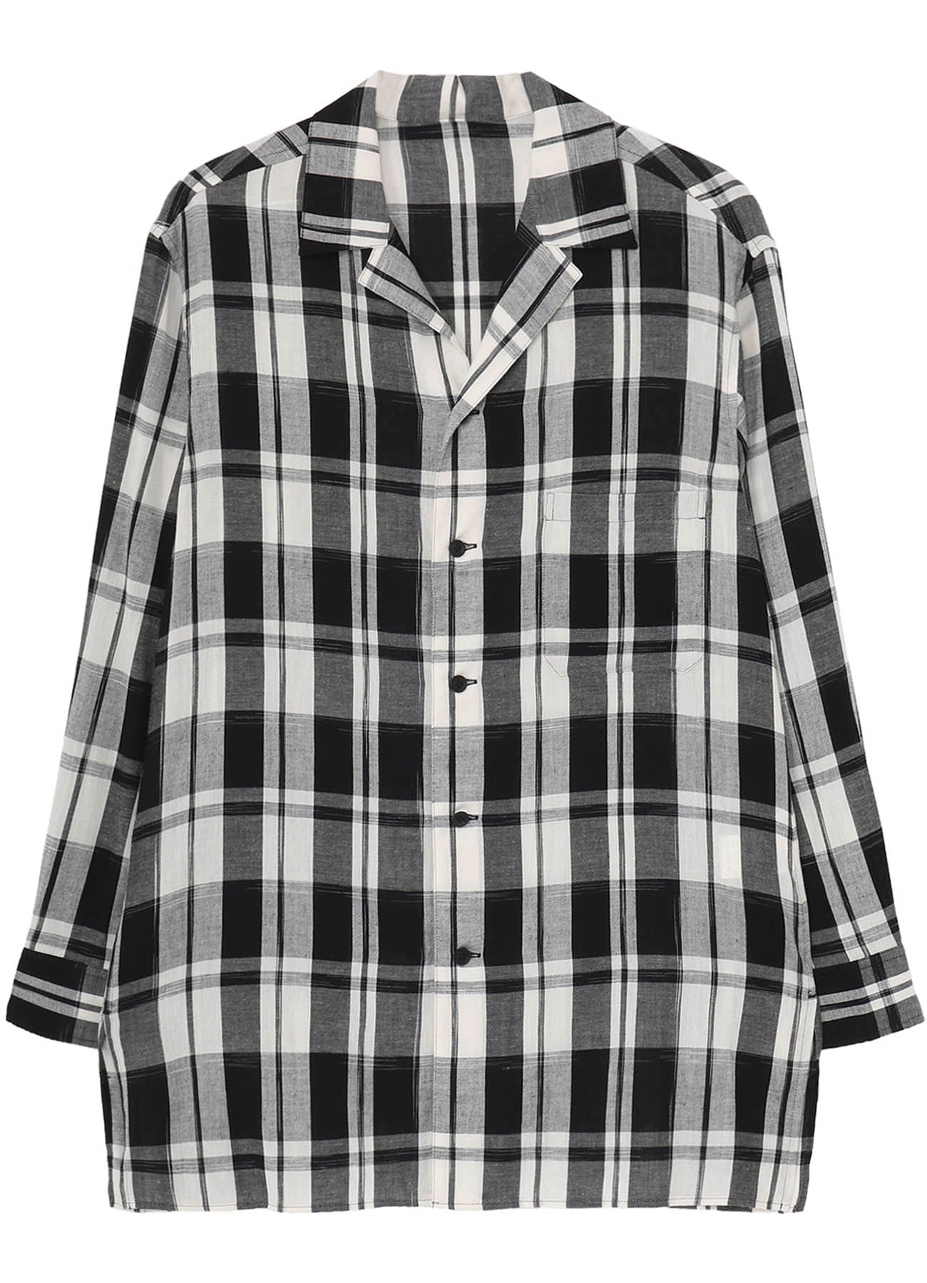 KHADI PLAID LONG SLEEVE BLOUSE