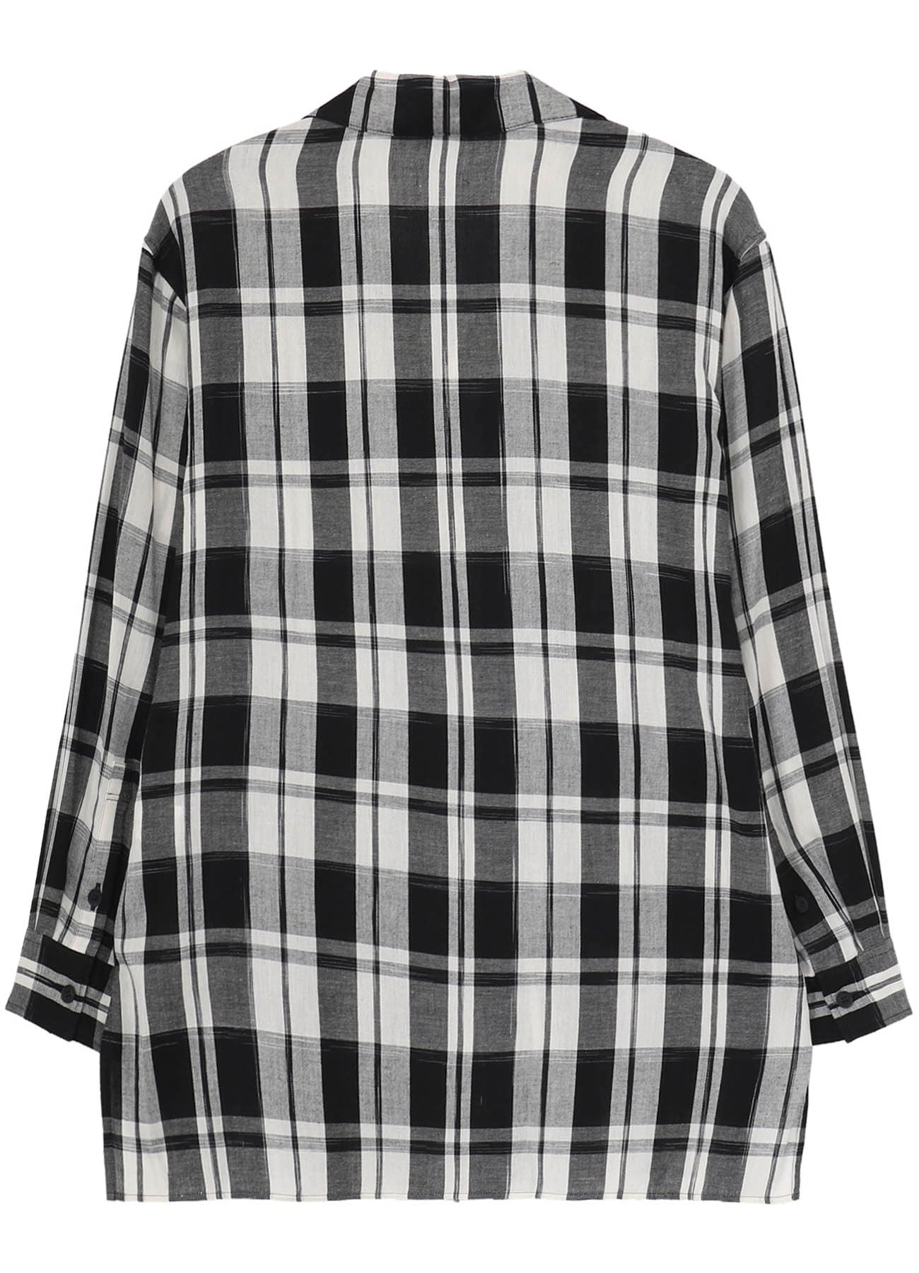 KHADI PLAID LONG SLEEVE BLOUSE