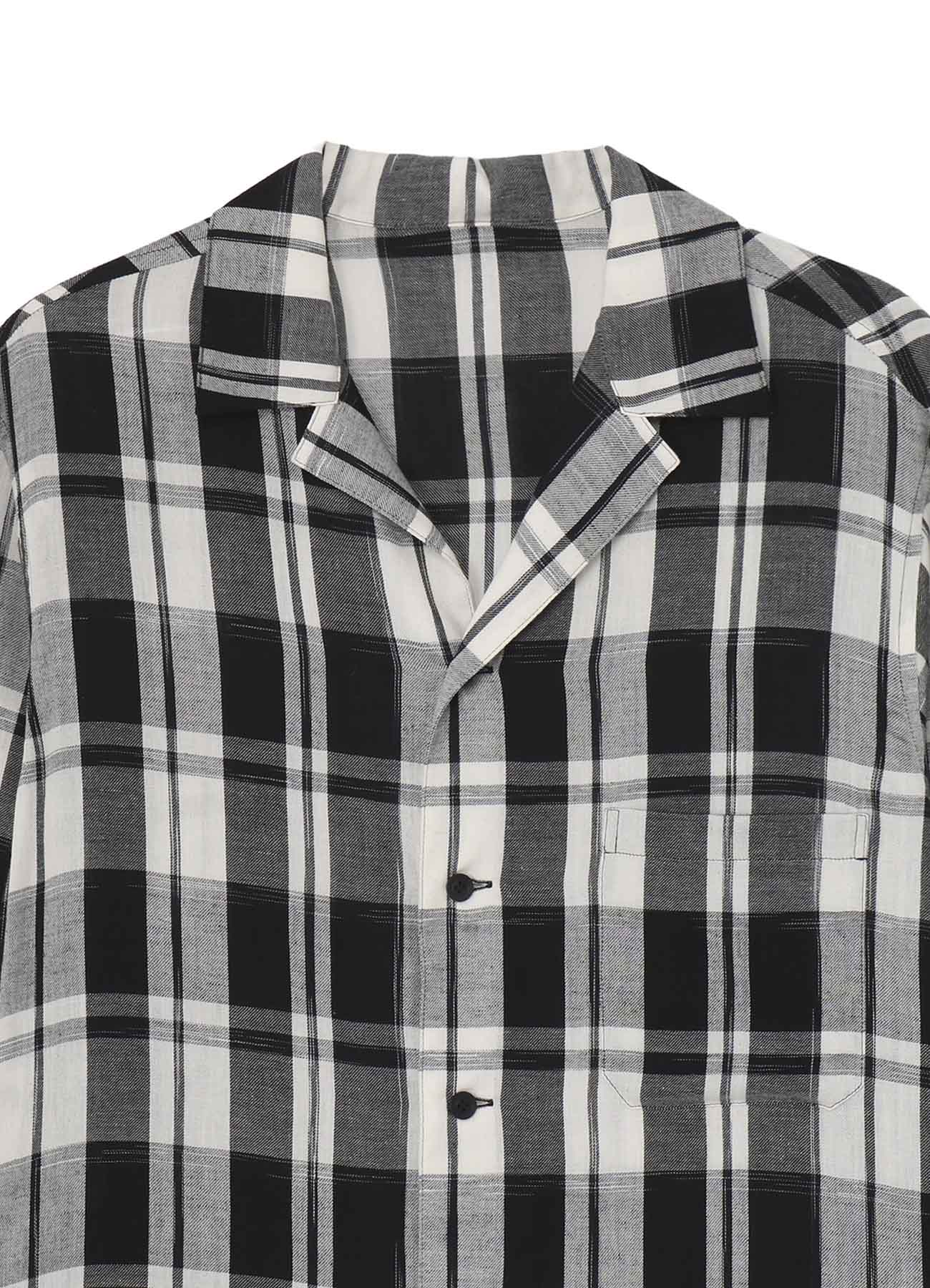 KHADI PLAID LONG SLEEVE BLOUSE