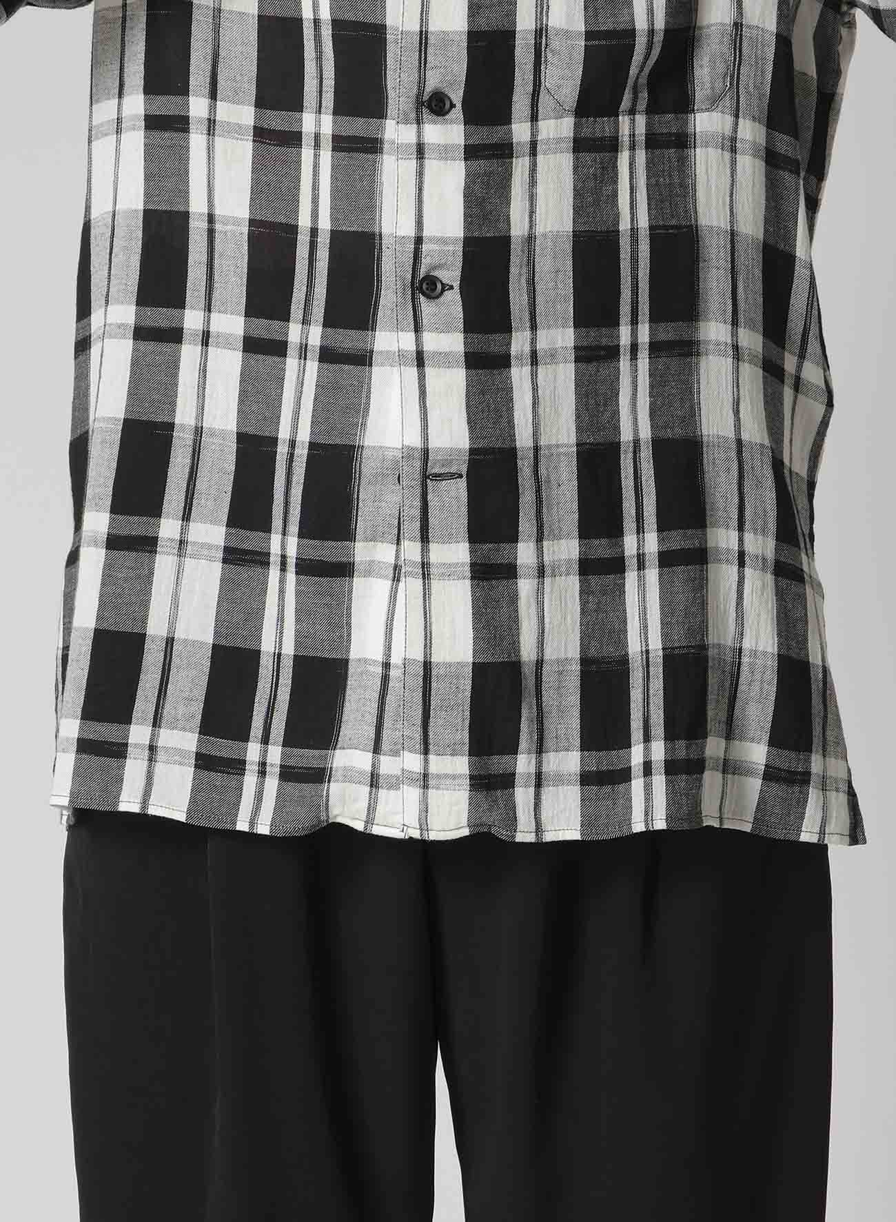 KHADI PLAID LONG SLEEVE BLOUSE