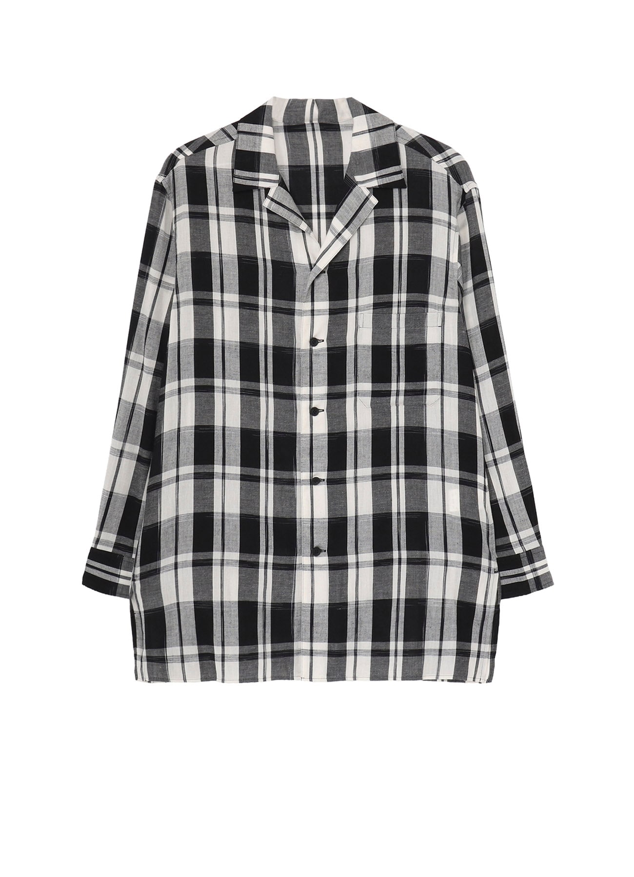 KHADI PLAID LONG SLEEVE BLOUSE