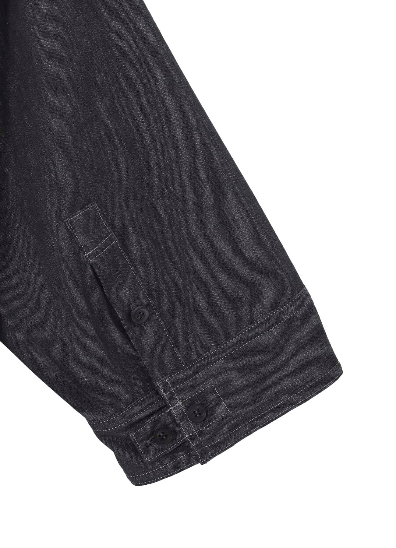 <PIECE UNIQUE/AOYAMA>5.5OZ GREY DENIM SHORT SLEEVE BLOUSE