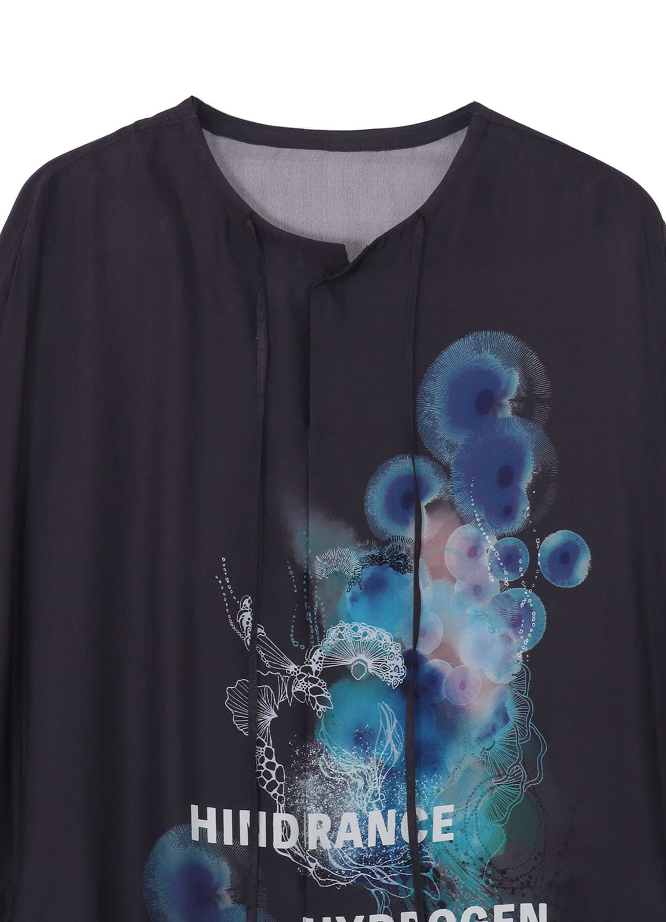 CORAL WATERCOLOR GUESSETED SHORT SLEEVE BLOUSE