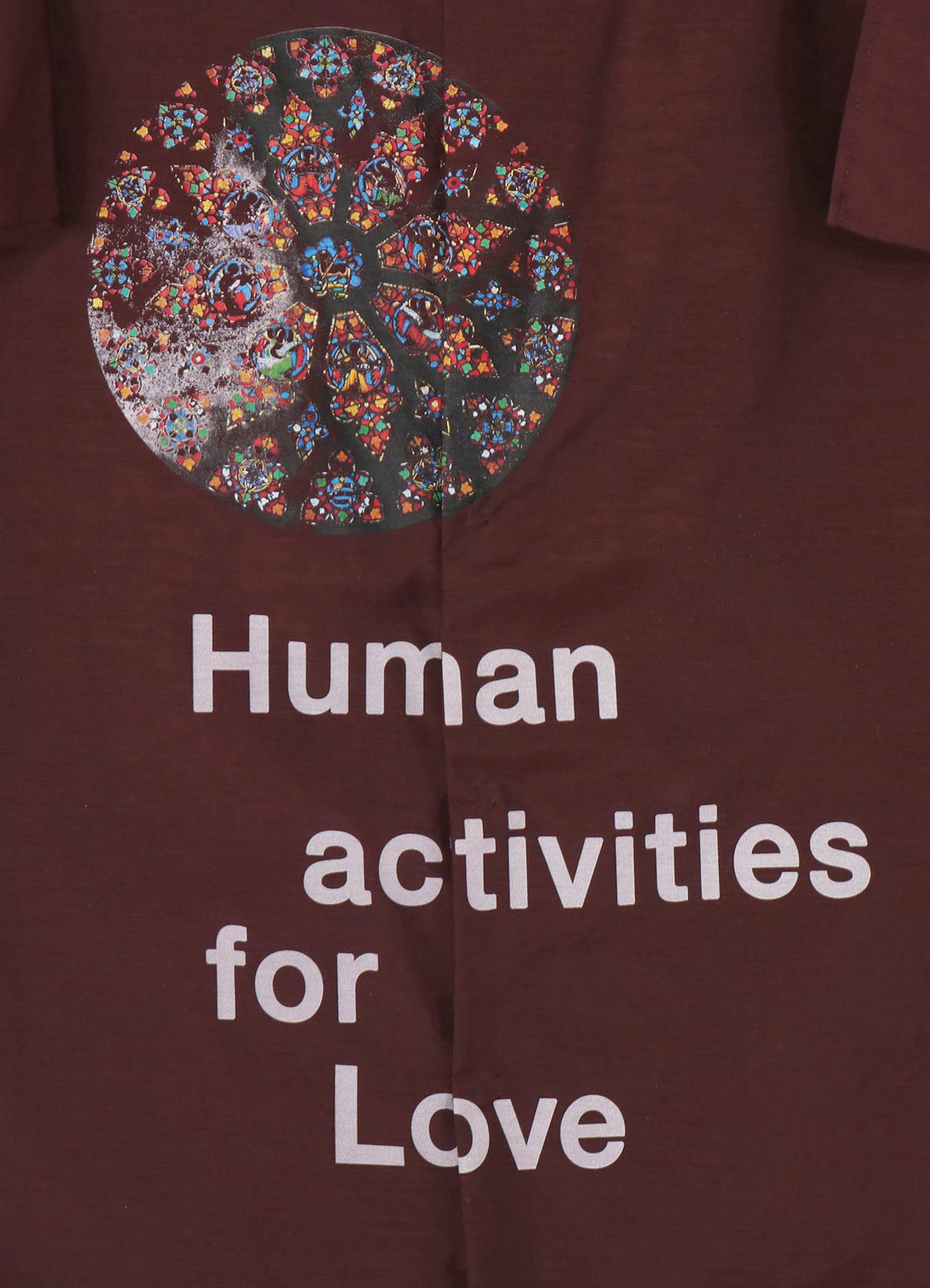 BURGUNDY HUMAN STRING COLLAR B/ HUMAN