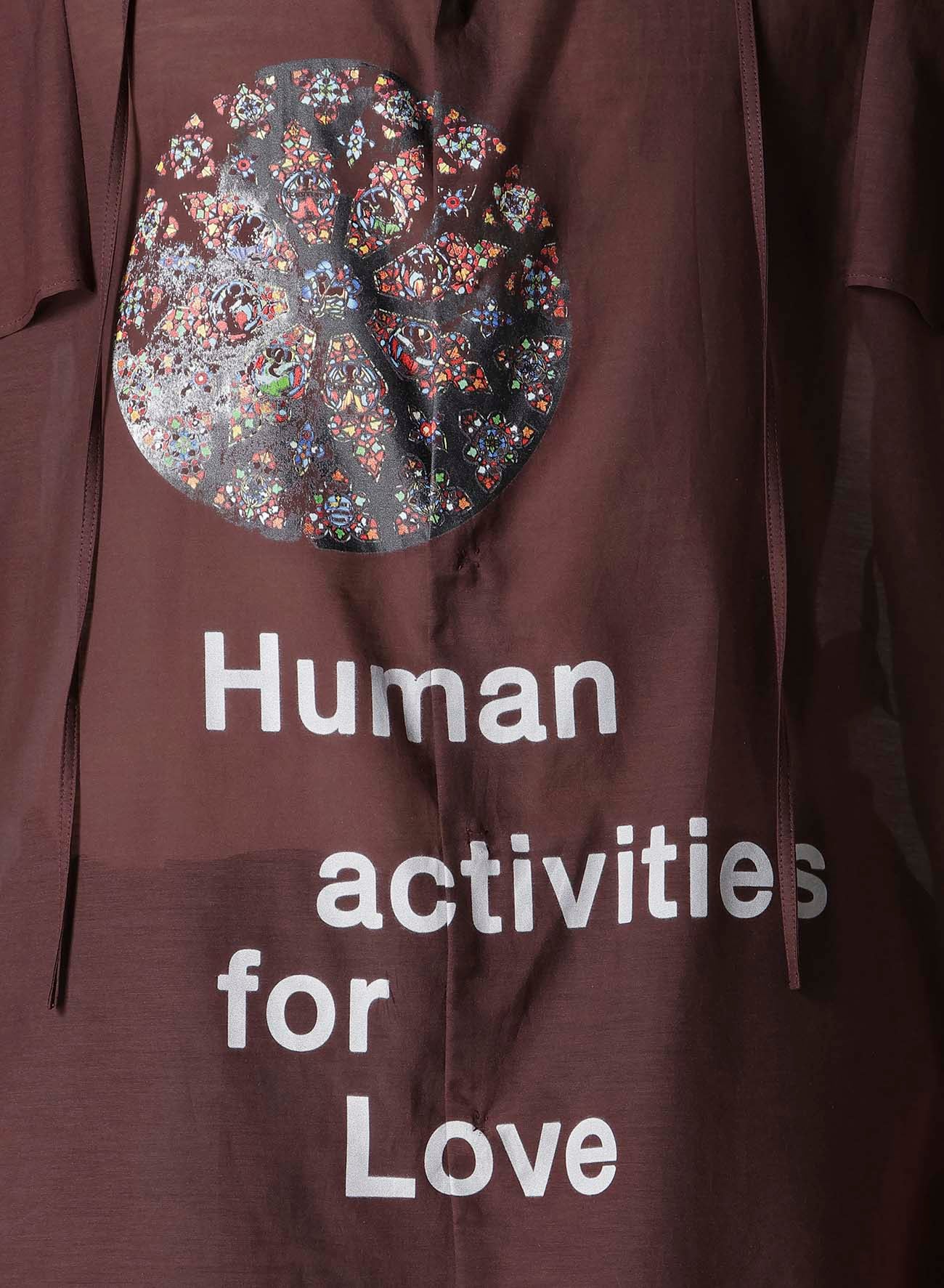 BURGUNDY HUMAN STRING COLLAR B/ HUMAN