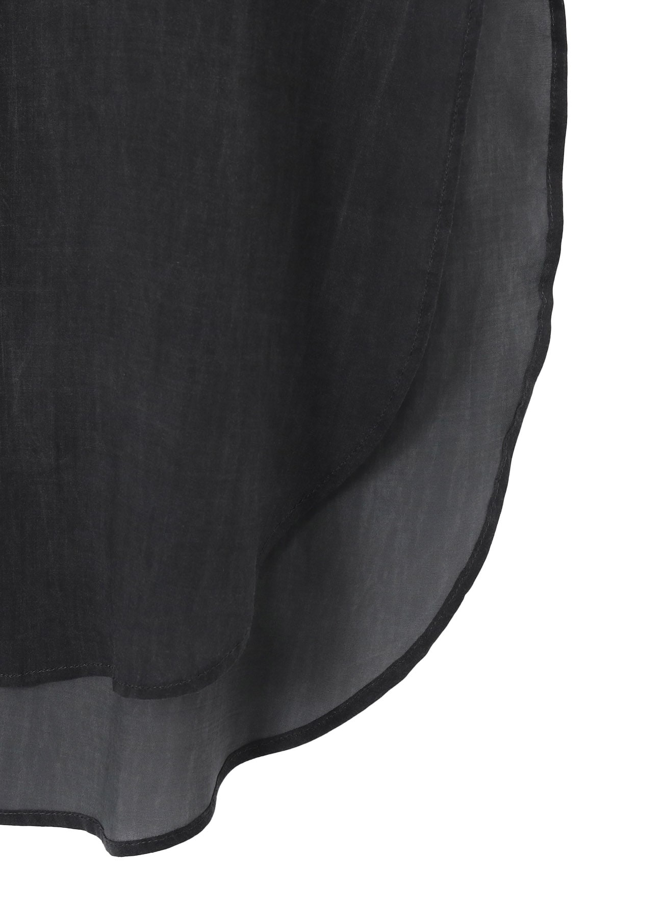 PIGMENT COATING WASH ASYMMETRIC LONG BLOUSE