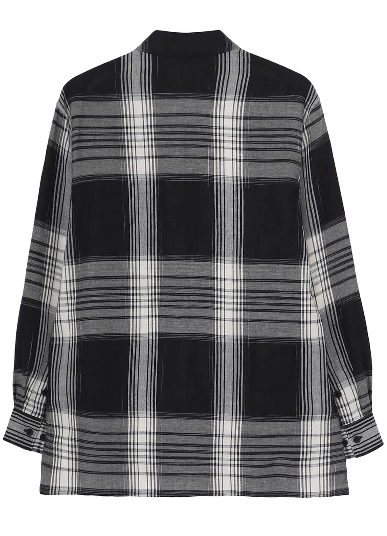 C/ HEMP PLAID BOTTUN DOWN BLOUSE