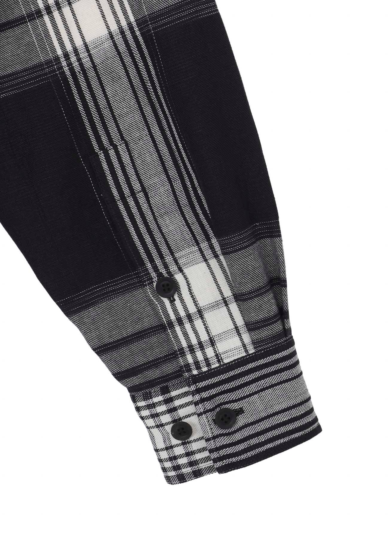 C/ HEMP PLAID BOTTUN DOWN BLOUSE