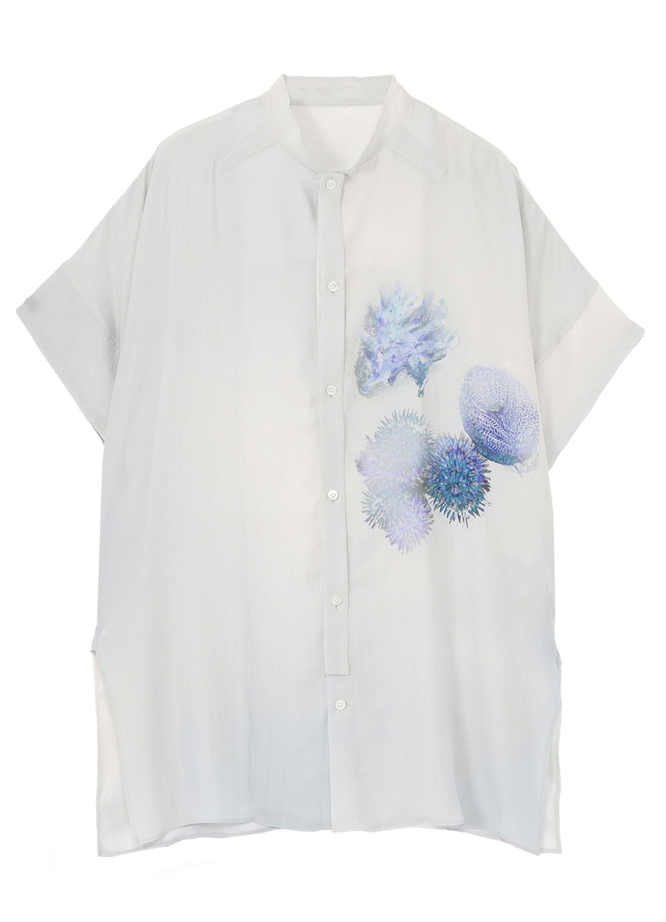 <PIECE UNIQUE>CORAL FRONT TAB ATTACHED BLOUSE