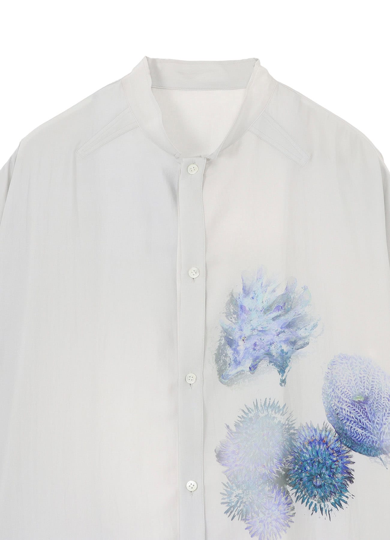 <PIECE UNIQUE>CORAL FRONT TAB ATTACHED BLOUSE