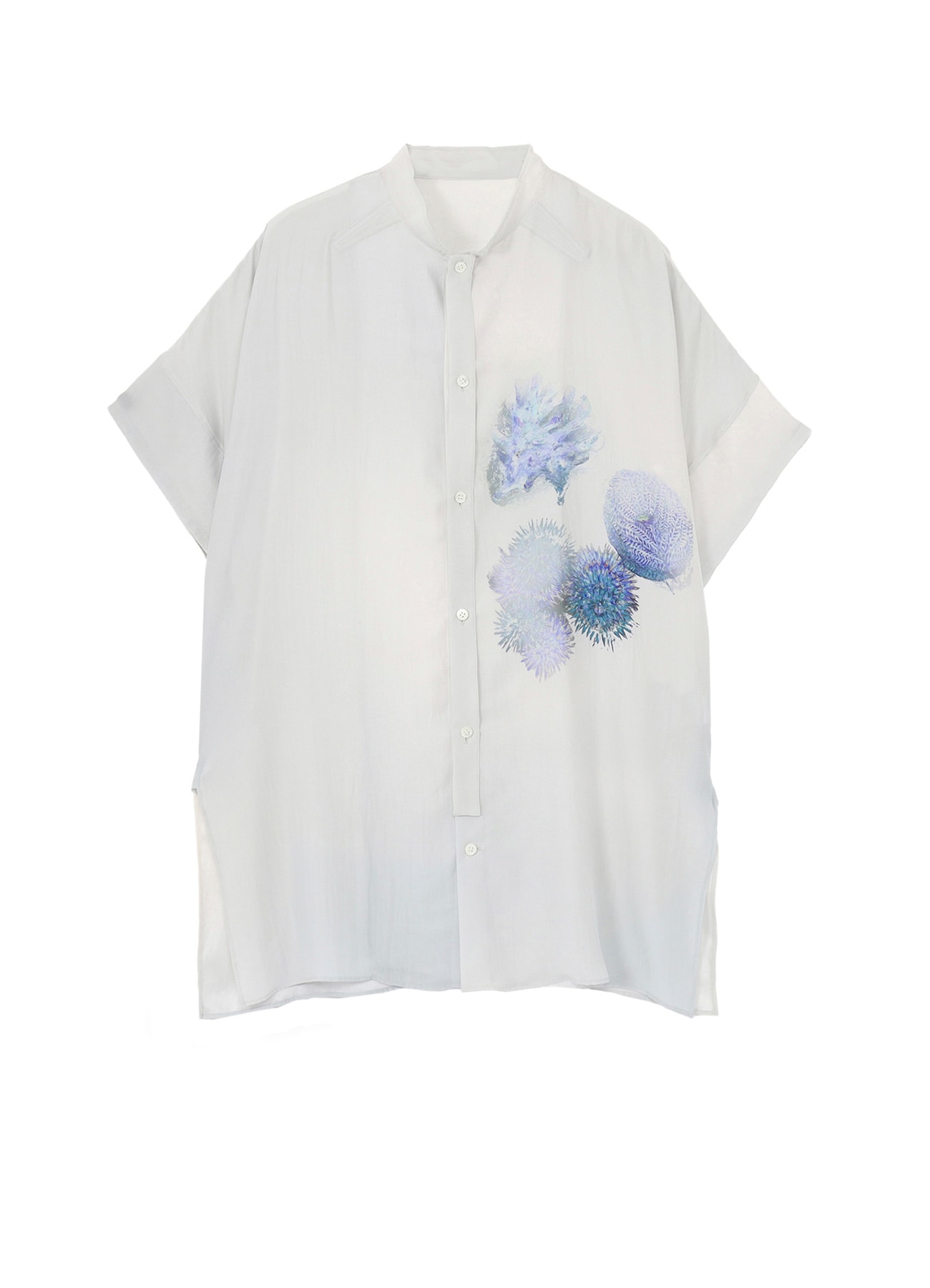 <PIECE UNIQUE>CORAL FRONT TAB ATTACHED BLOUSE