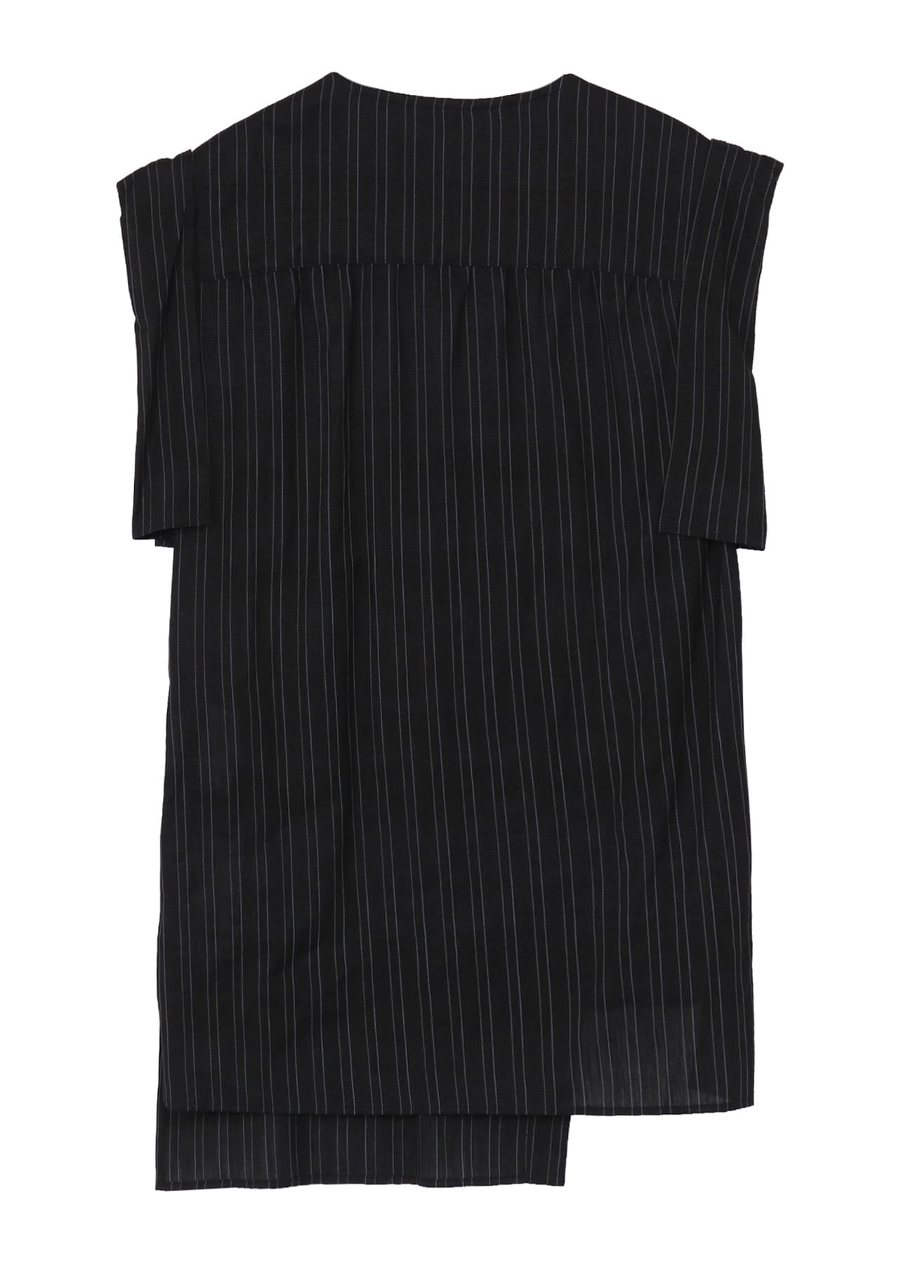 MESSAGE PRINTED ST SLEEVE PLACKET BLOUSE