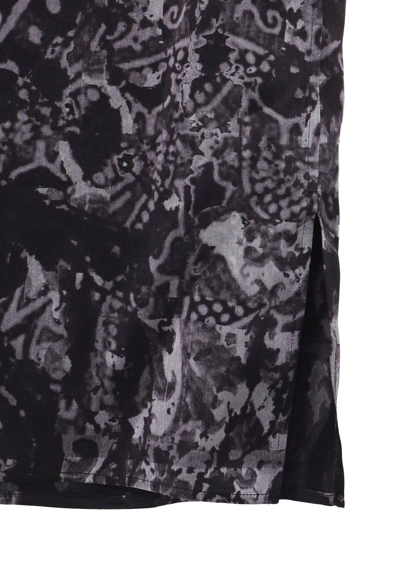 SEA/LINING SHORT SLEEVE PLACKET BLOUSE